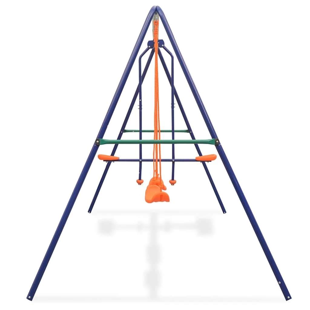 3 Vidaxl Swing Set With 4 Seats - Orange, 3 of 9