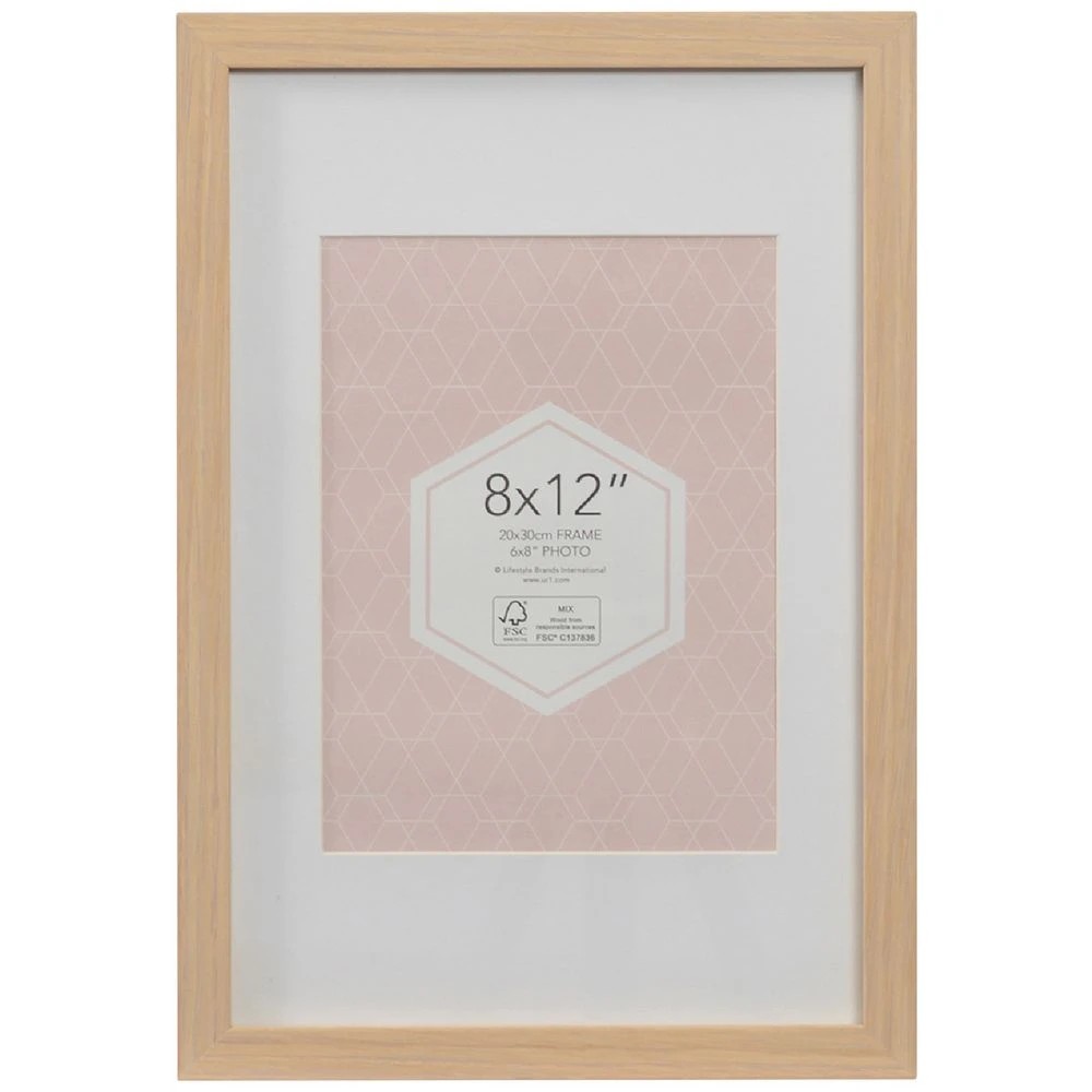 1 Promenade 8x12" Frame Oak, 1 of 4