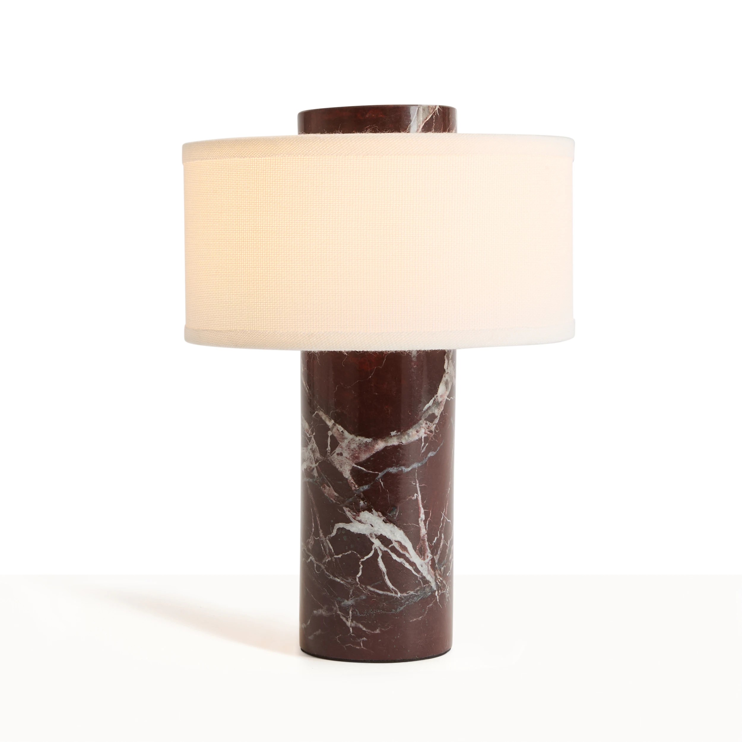 1 Marble Portable Rechargeable Lamp - Merlot, 1 of 7