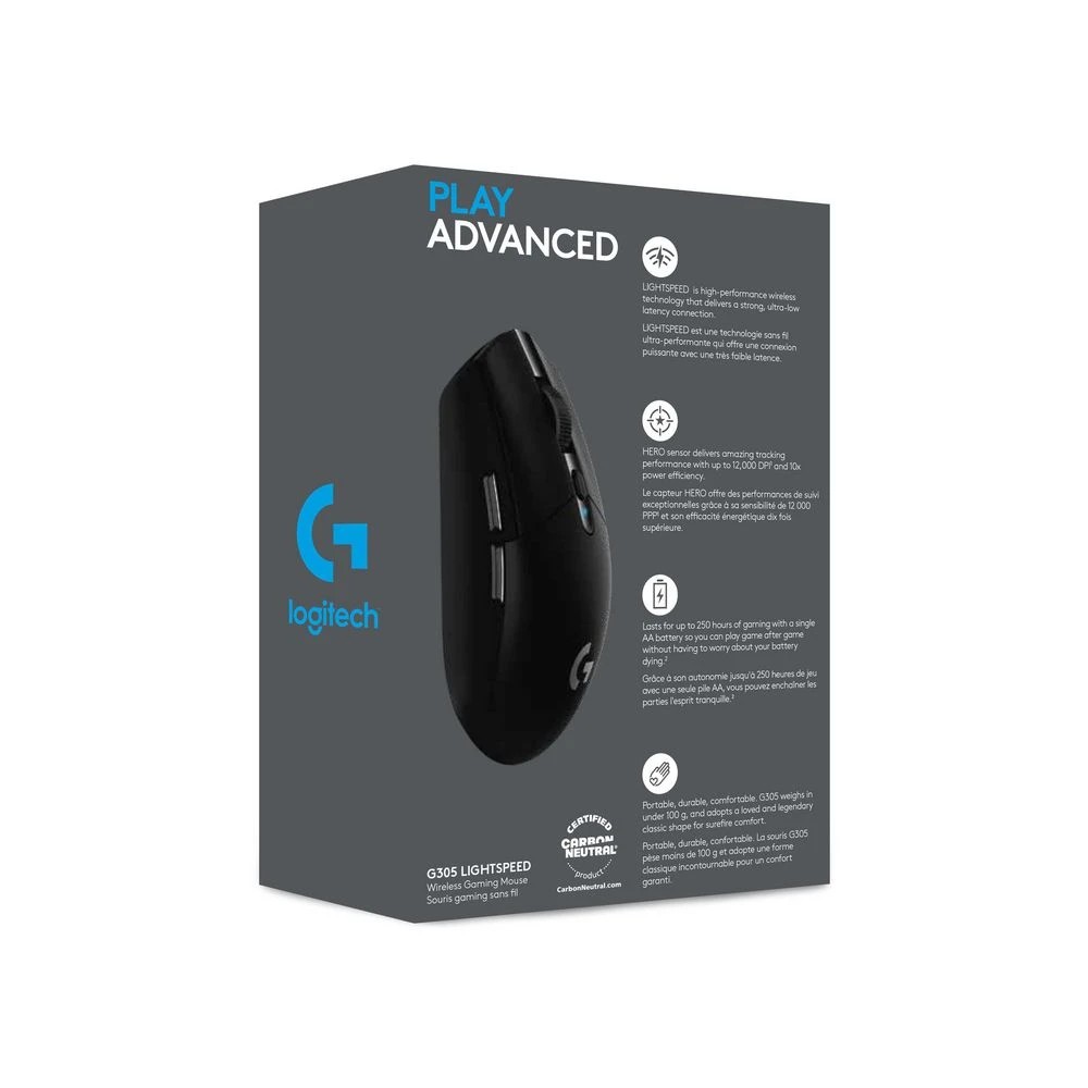 6 Logitech G305 LIGHTSPEED Wireless Gaming Mouse Black, 6 of 6