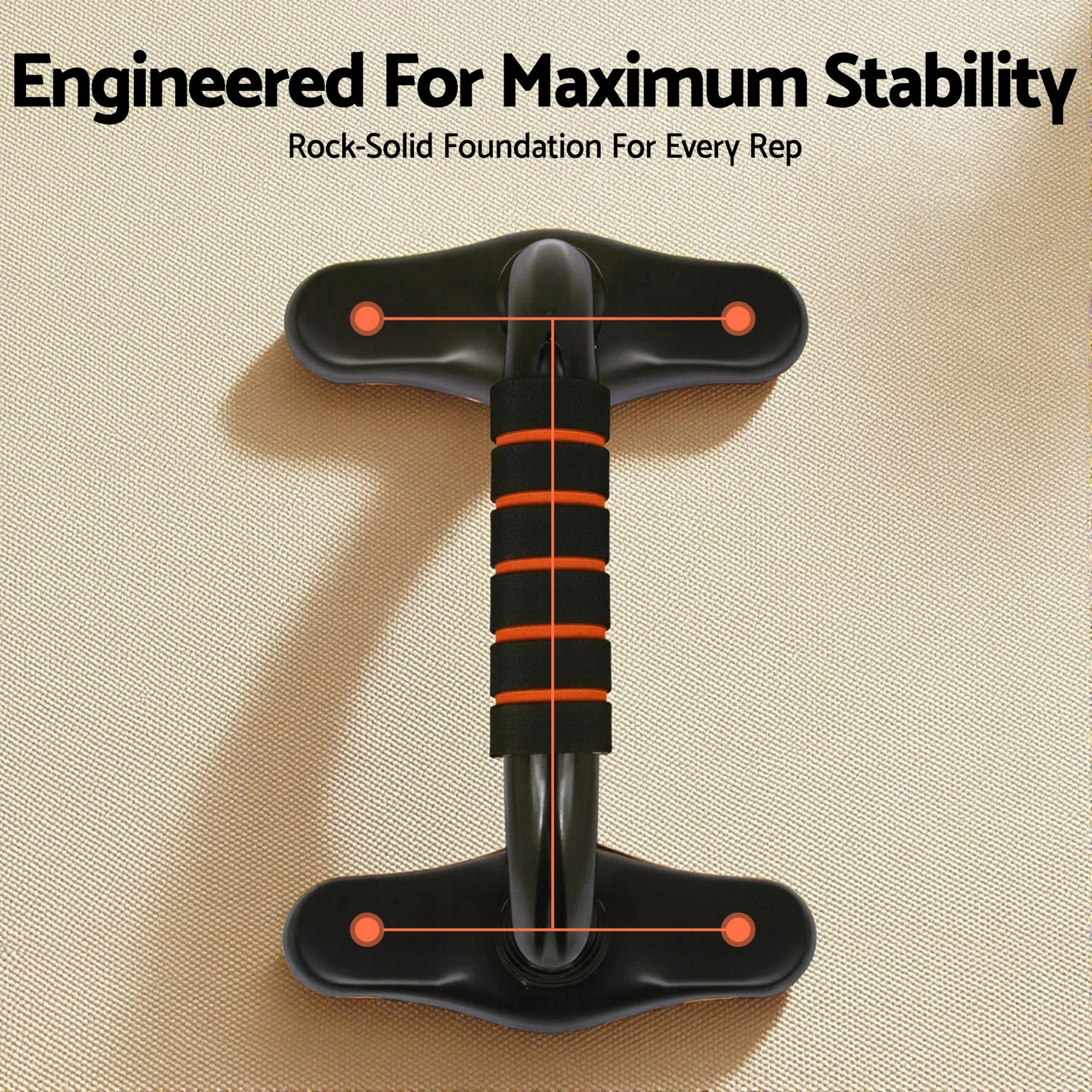 6 Everfit Push Up Bars Stands Parallel Handles Home Gym Fitness Strength Training - Multi, 6 of 10