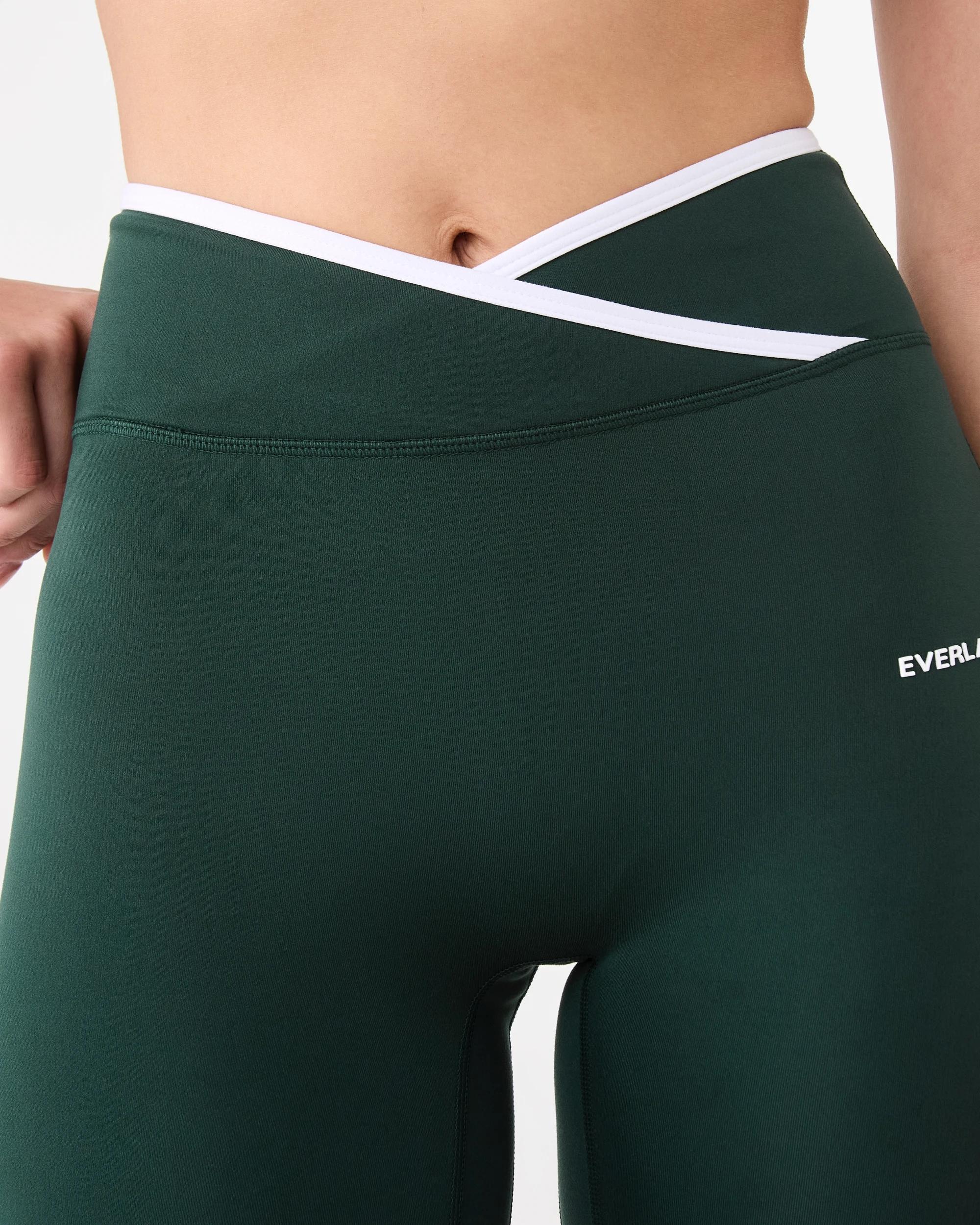 5 Everlast Womens Cross Front Leggings Pine, 5 of 7