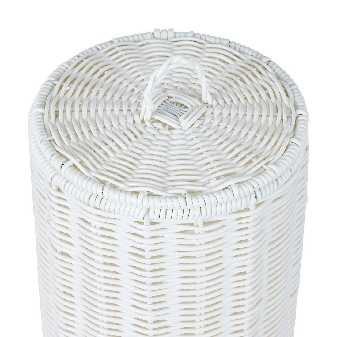 5 White Rattan Look Toilet Roll Holder, 5 of 8