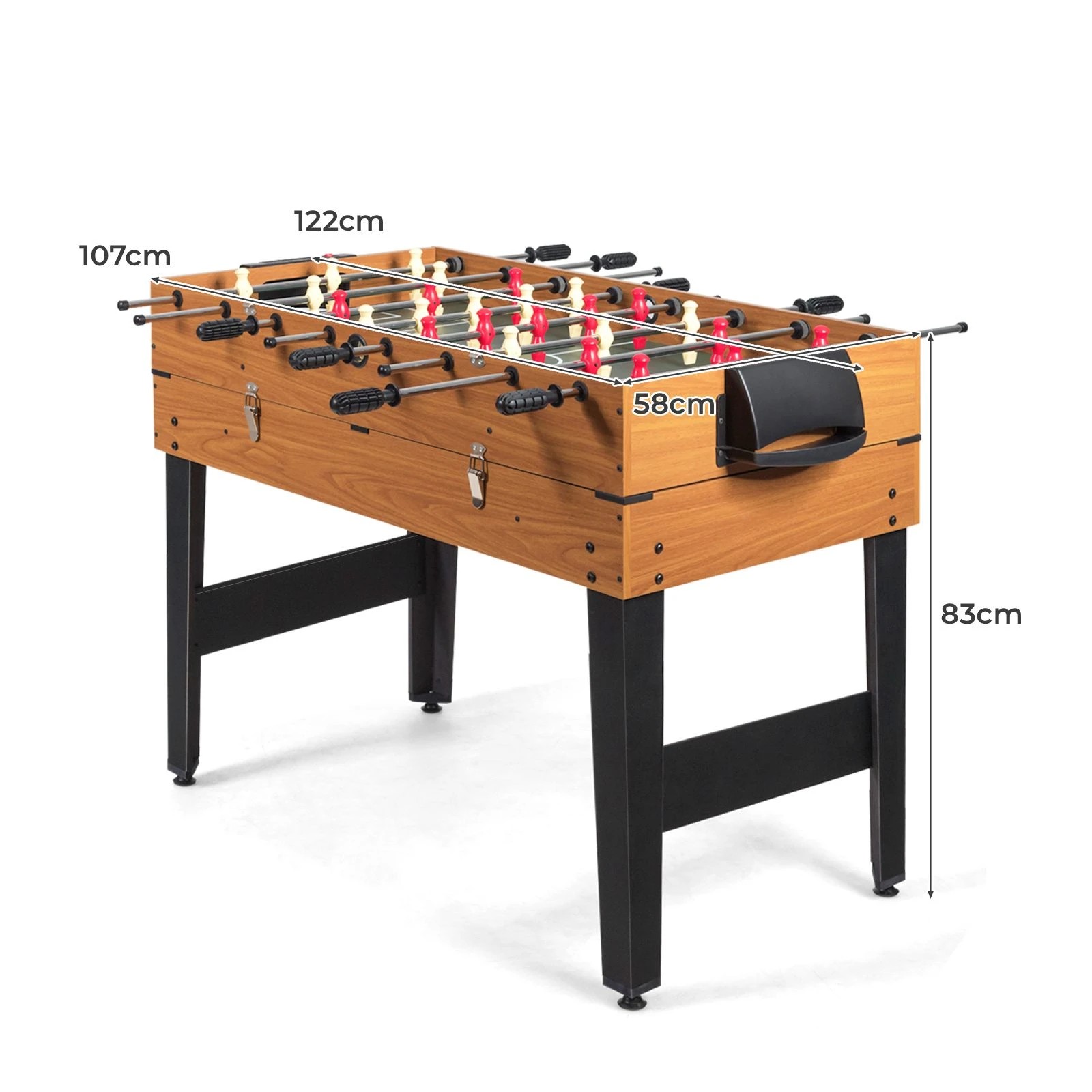 8 Costway 3-in-1 Combo Game Table Set Arcade Pool Game Table w/Air Hockey/Billiard/Foosball, 8 of 8