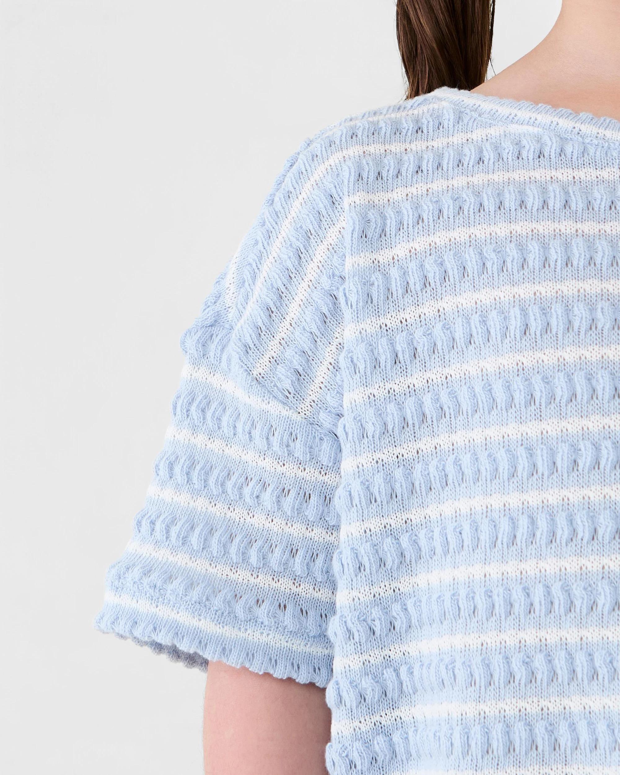 5 Oversized T-shirt and Pants Set Blu Stripe, 5 of 7