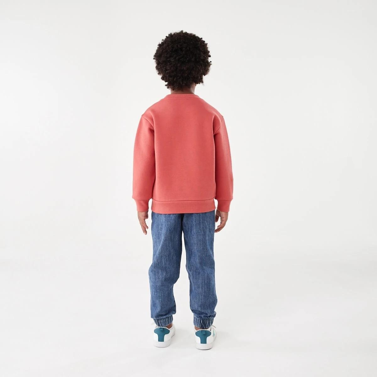6 Print Crew Neck Sweatshirt Red Varsit, 6 of 8