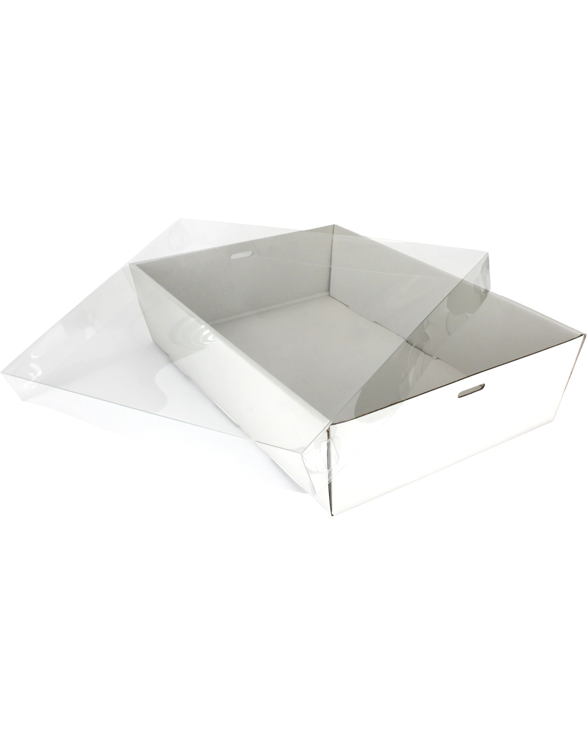 2 Spice Kitchen White Grazing Box with Clear Plastic Lid 30.5cm x 20.5cm x 8cm - White, 2 of 4