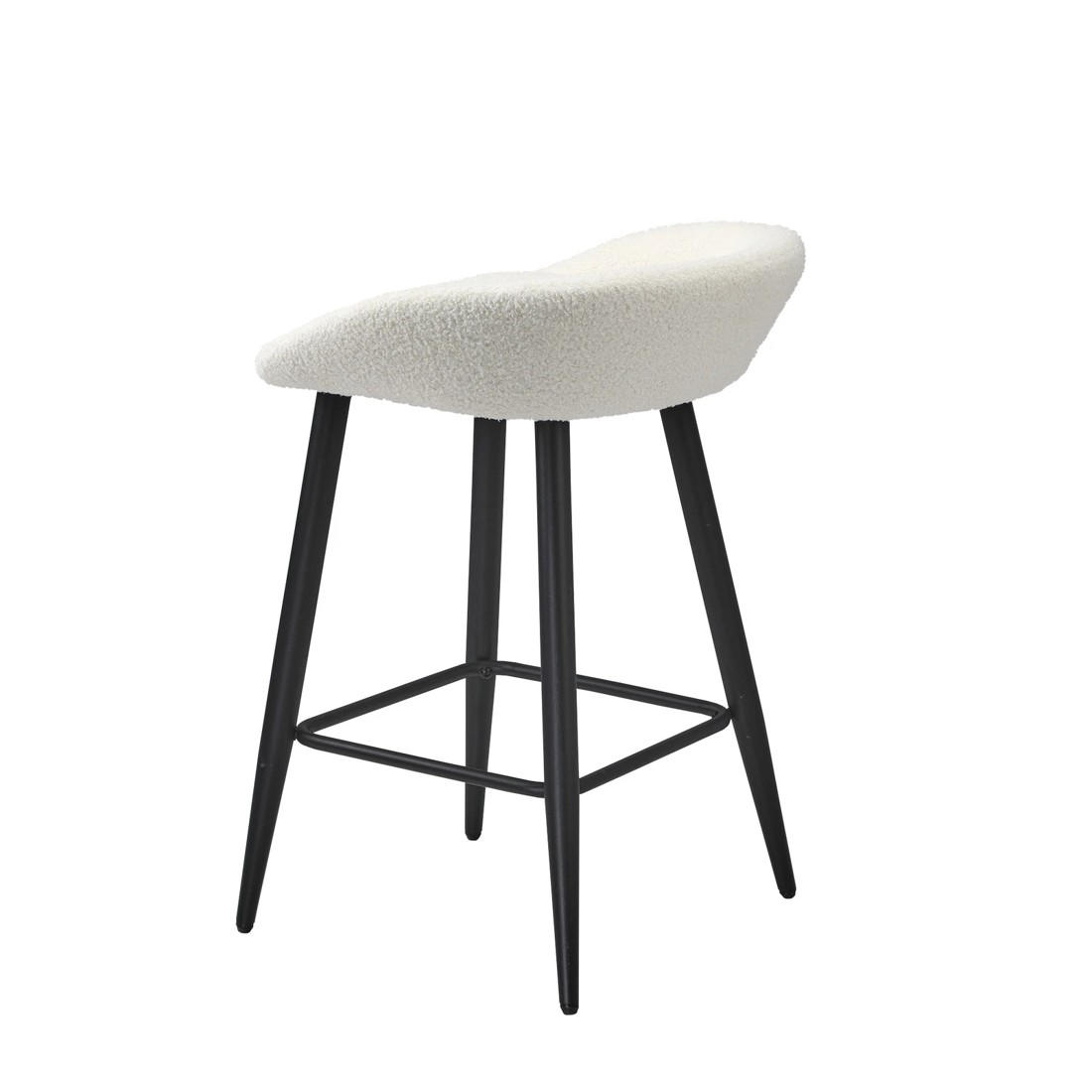 7 Oikiture Bar Stools Set Of 2 Kitchen Dining Chairs Counter Stool Boucle
 - White, 7 of 9
