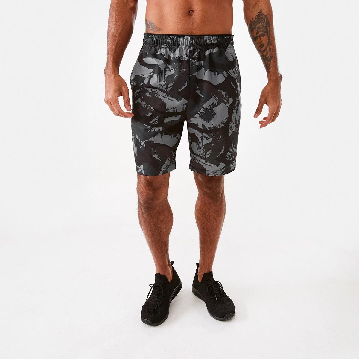 7 Active Mens Gym Shorts Brush Camo, 7 of 7