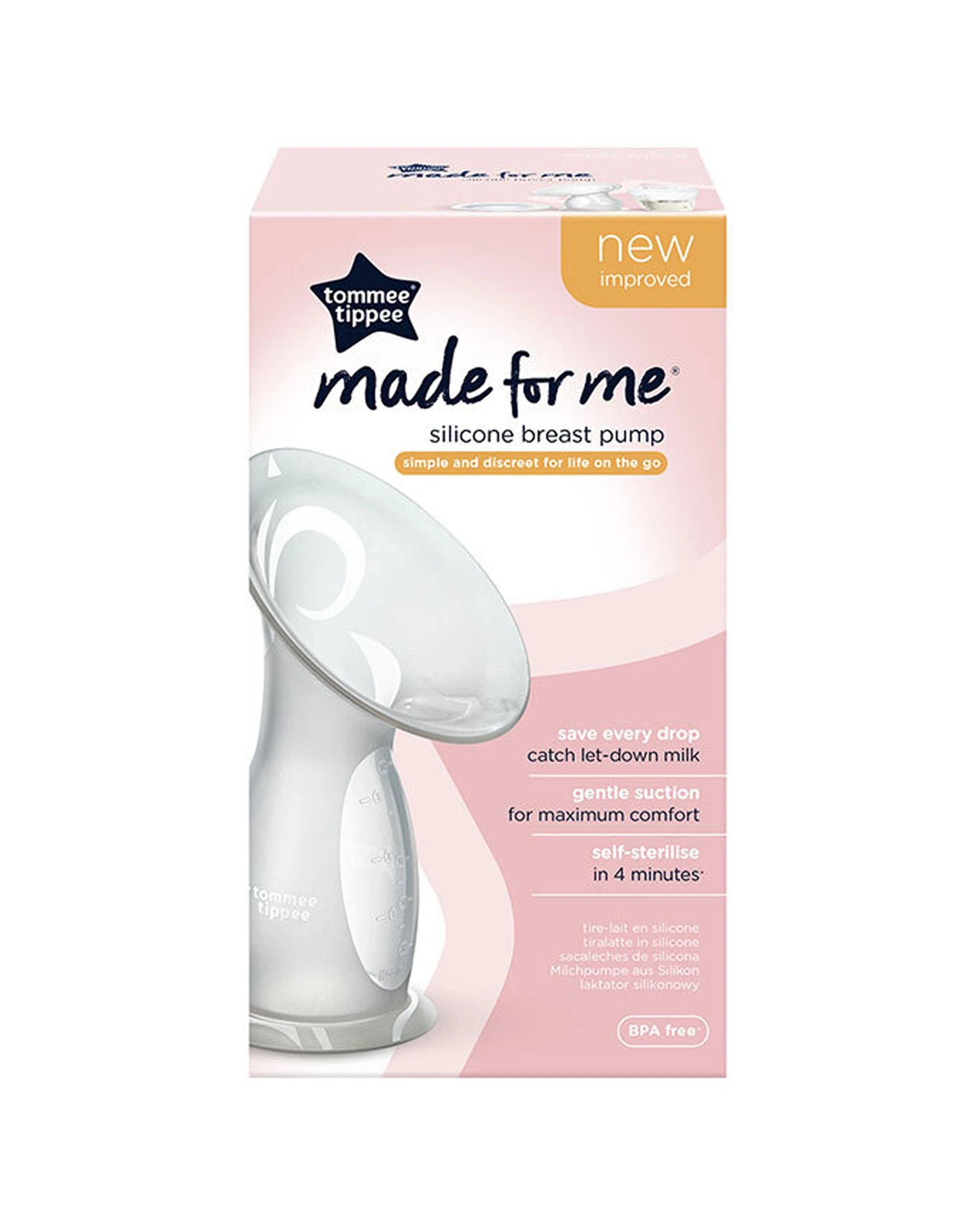 2 Tommee Tippee Silicone Manual Silicone Breast Pump 100ml Portable Silent - Multi, 2 of 2
