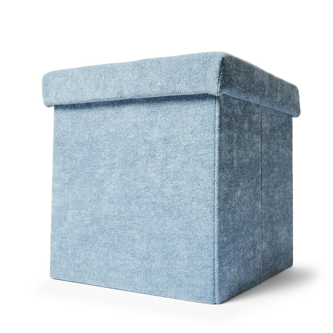 2 Square Storage Ottoman - Blue, 2 of 10