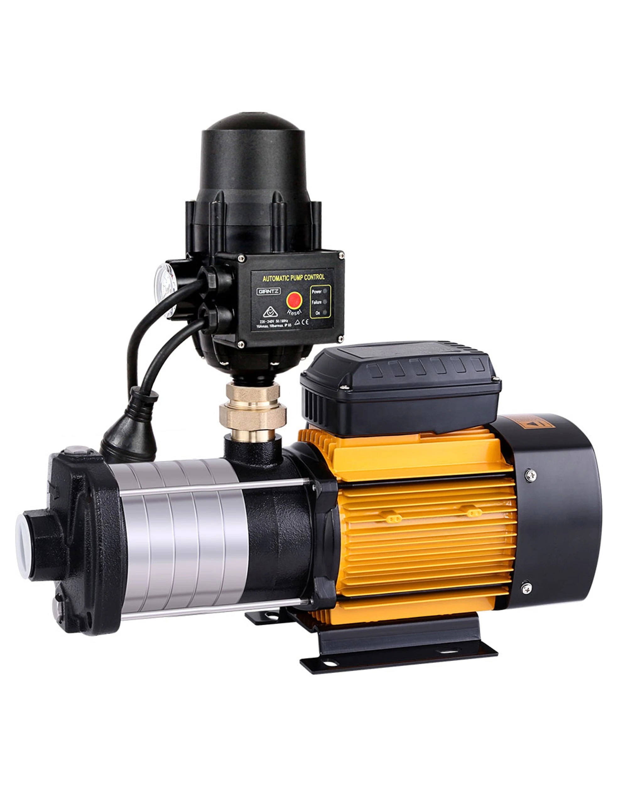 1 Giantz Garden Water Pump High Pressure 2500W Max 6-Stage Tank Irrigation Transfer Booster Pump - Orange, 1 of 2