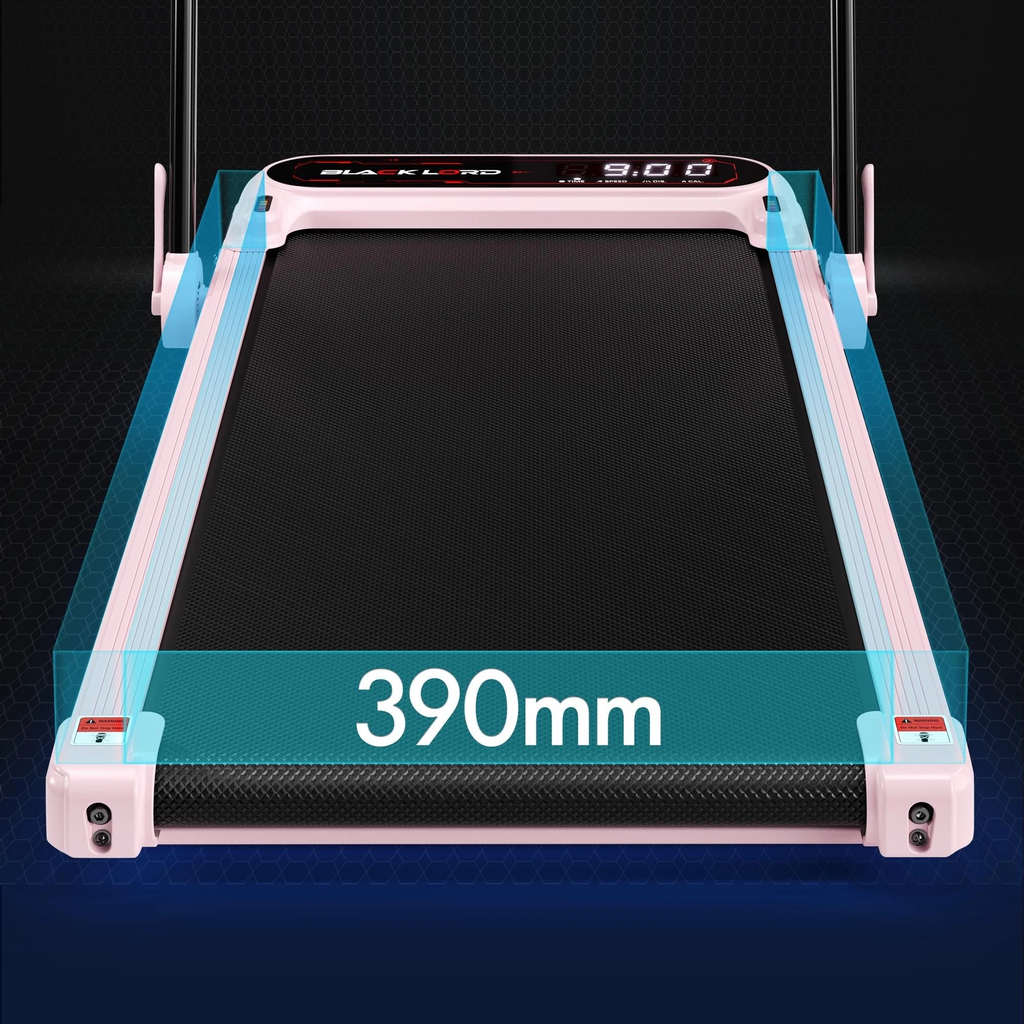 8 Black Lord Treadmill Electric Walking Pad Incline Shock Absorbers Foldable - Pink, 8 of 9