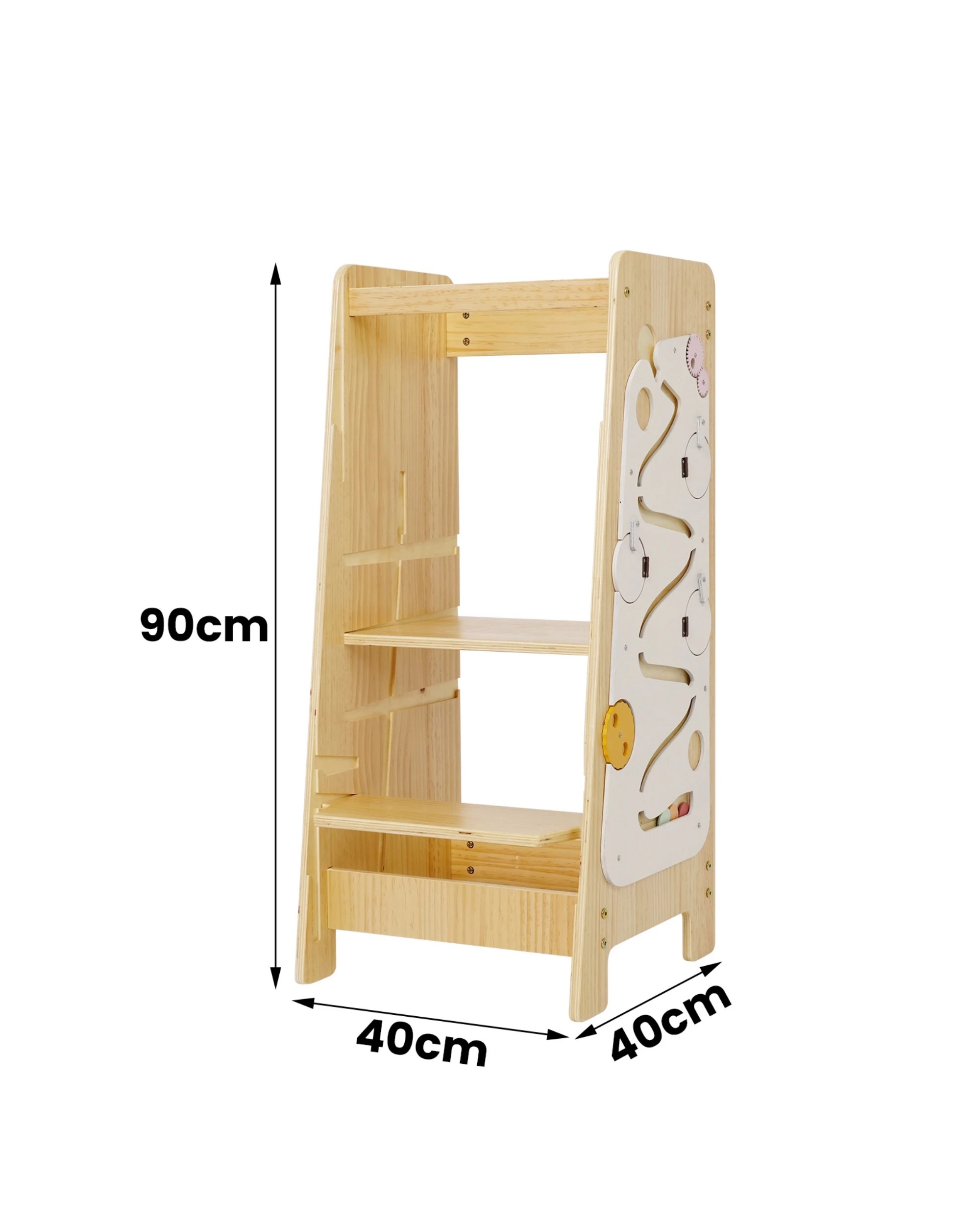 2 Advwin Toddler Kitchen Step Stool Learning Tower Wooden, 2 of 10