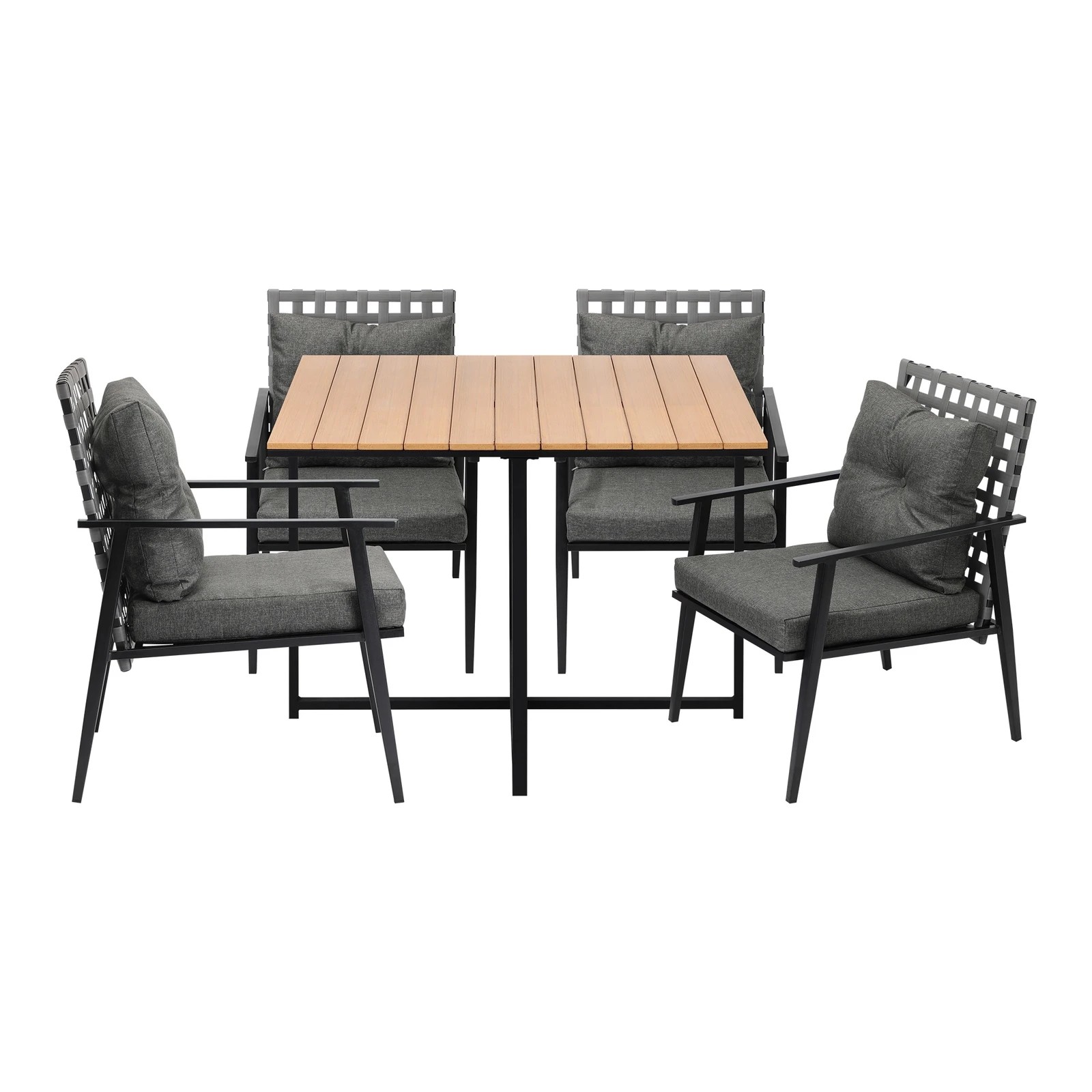 7 Livsip Outdoor Dining Set Patio Furniture Garden Rattan Chairs Setting 4 Seater - Multi, 7 of 9