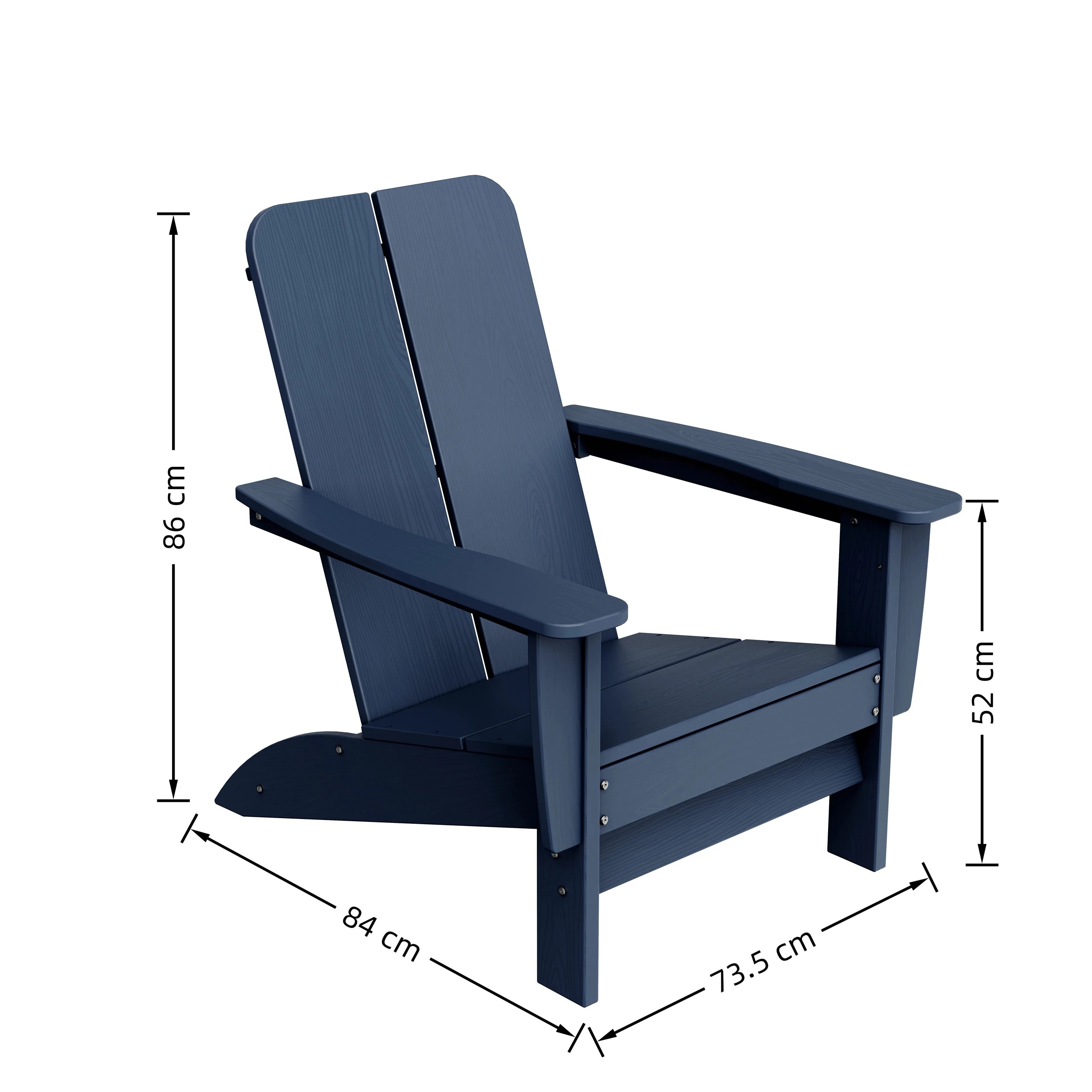 8 IHOMDEC Outdoor HDPE Adirondack Chair, 8 of 9