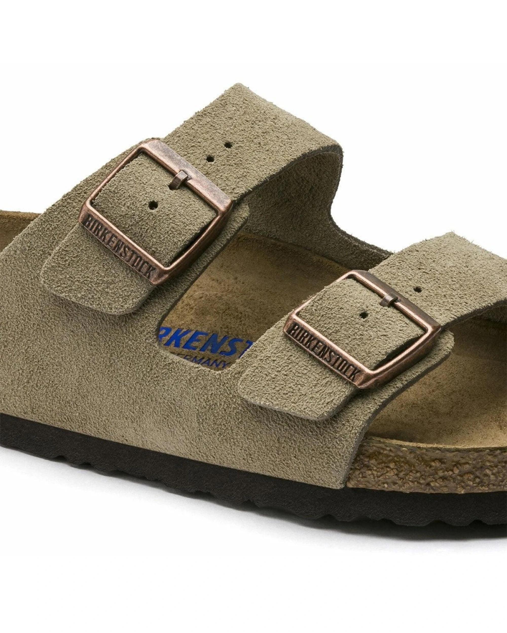 4 Birkenstock Arizona Suede Leather Soft Footbed Sandals Regular TAUPE, 4 of 6
