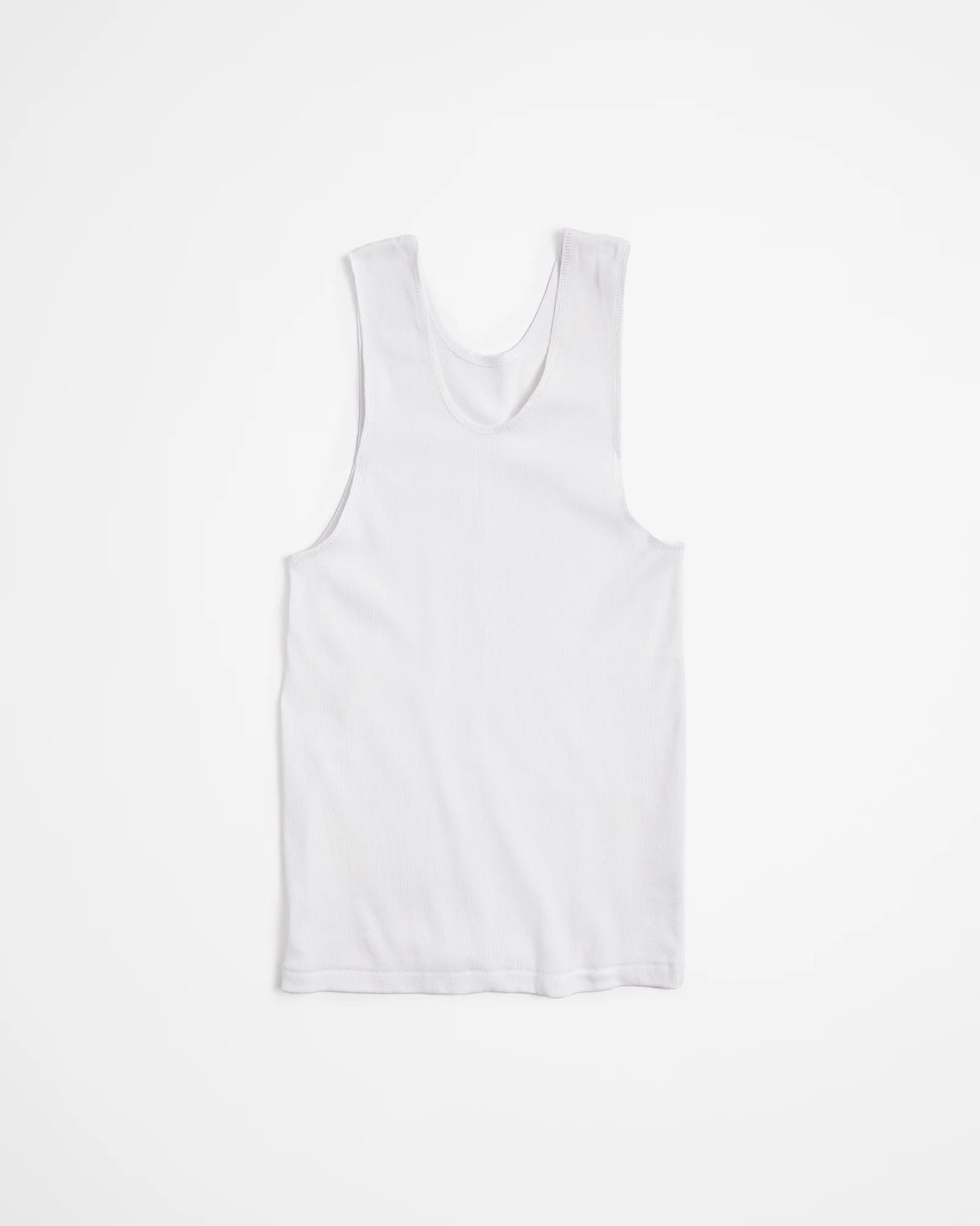 1 Bonds Chesty Singlets WHITE, 1 of 2