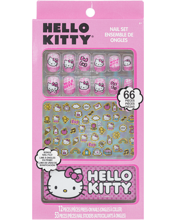 66 Piece Hello Kitty Nail Set