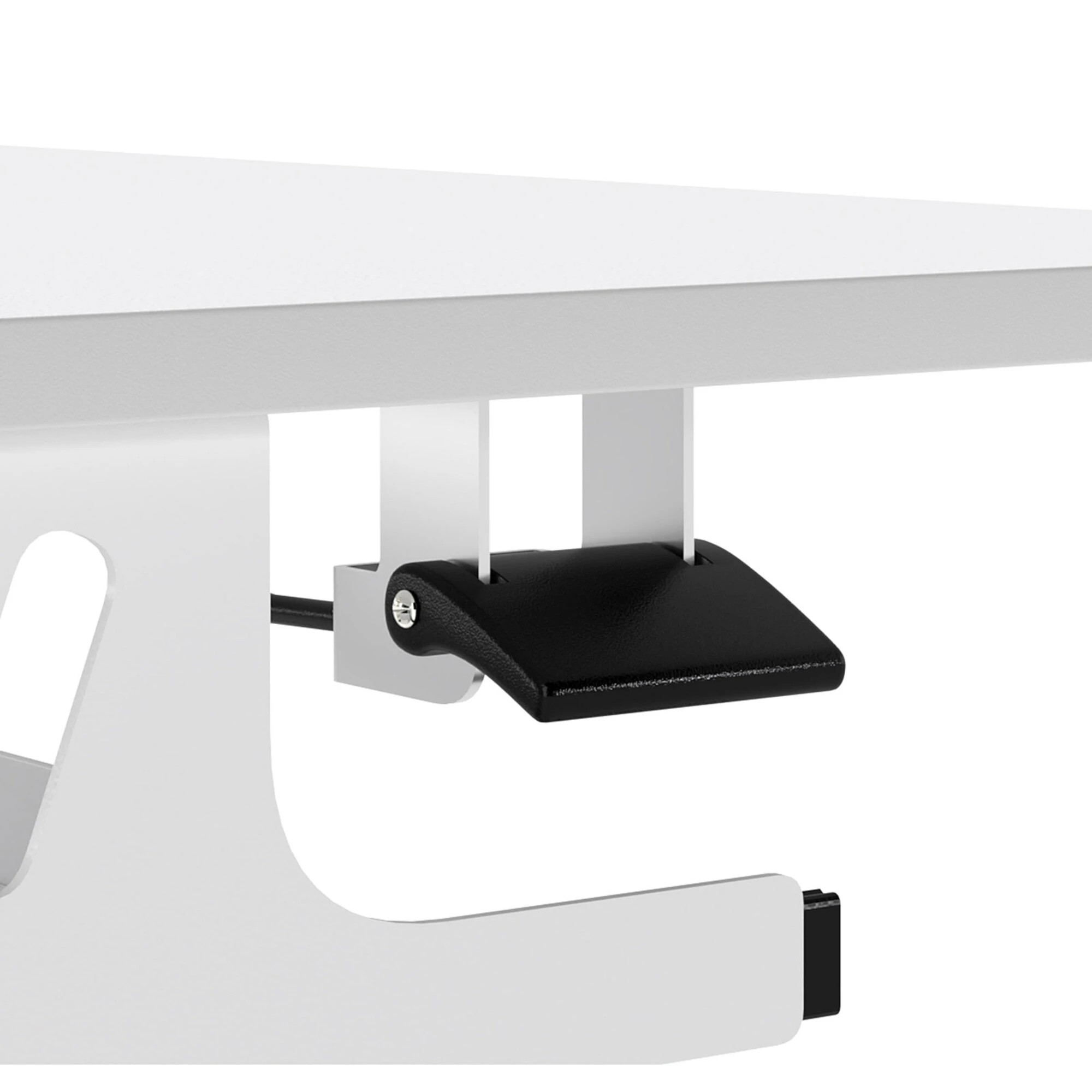 6 Levede Mobile Standing Desk - White, 6 of 9