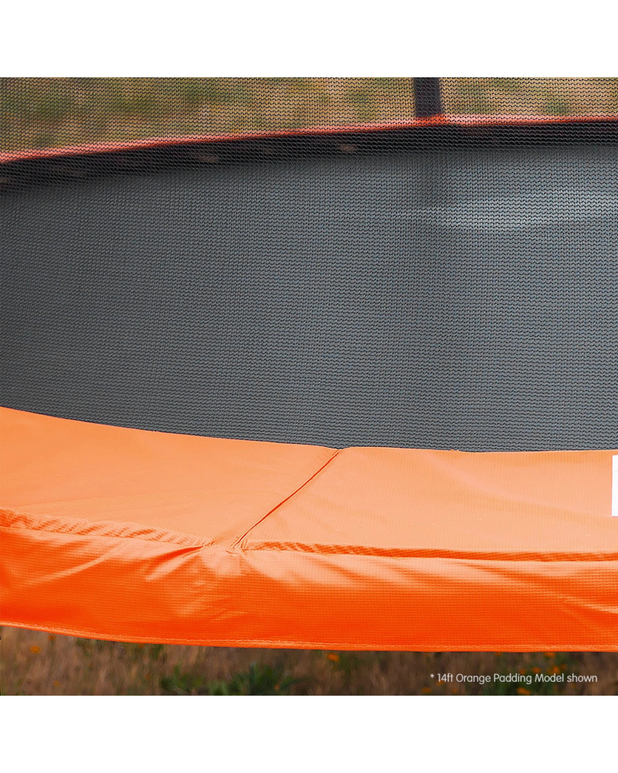 3 Kahuna 14 ft Trampoline Free Safety Net Spring Pad Mat with Basketball - Orange, 3 of 4