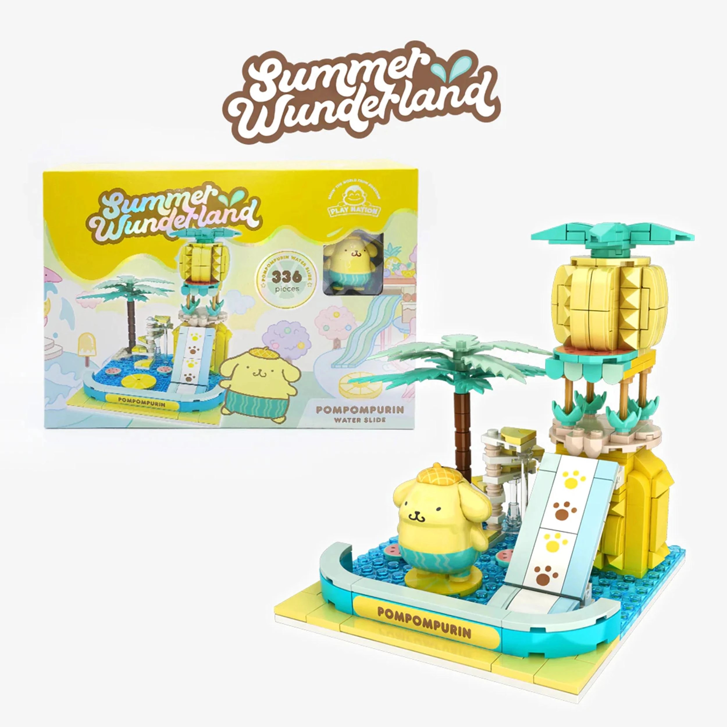1 Hello Kitty - Yume Blocks Summer Wunderland- Pompompurin Water Slide - Multi, 1 of 5