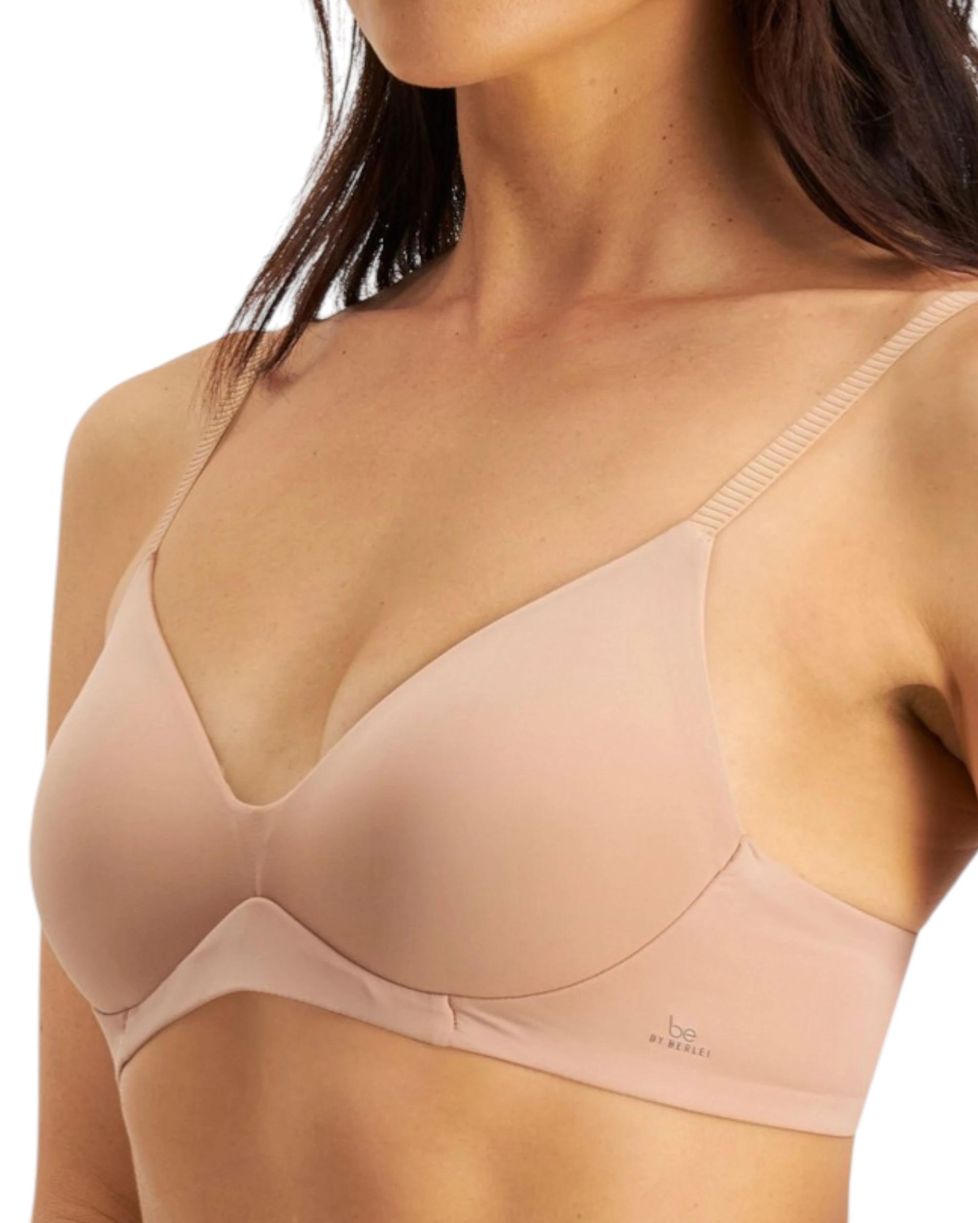 2 Be By Berlei Womens Contour Wirefree T-Shirt Nude Bra NUDE, 2 of 8