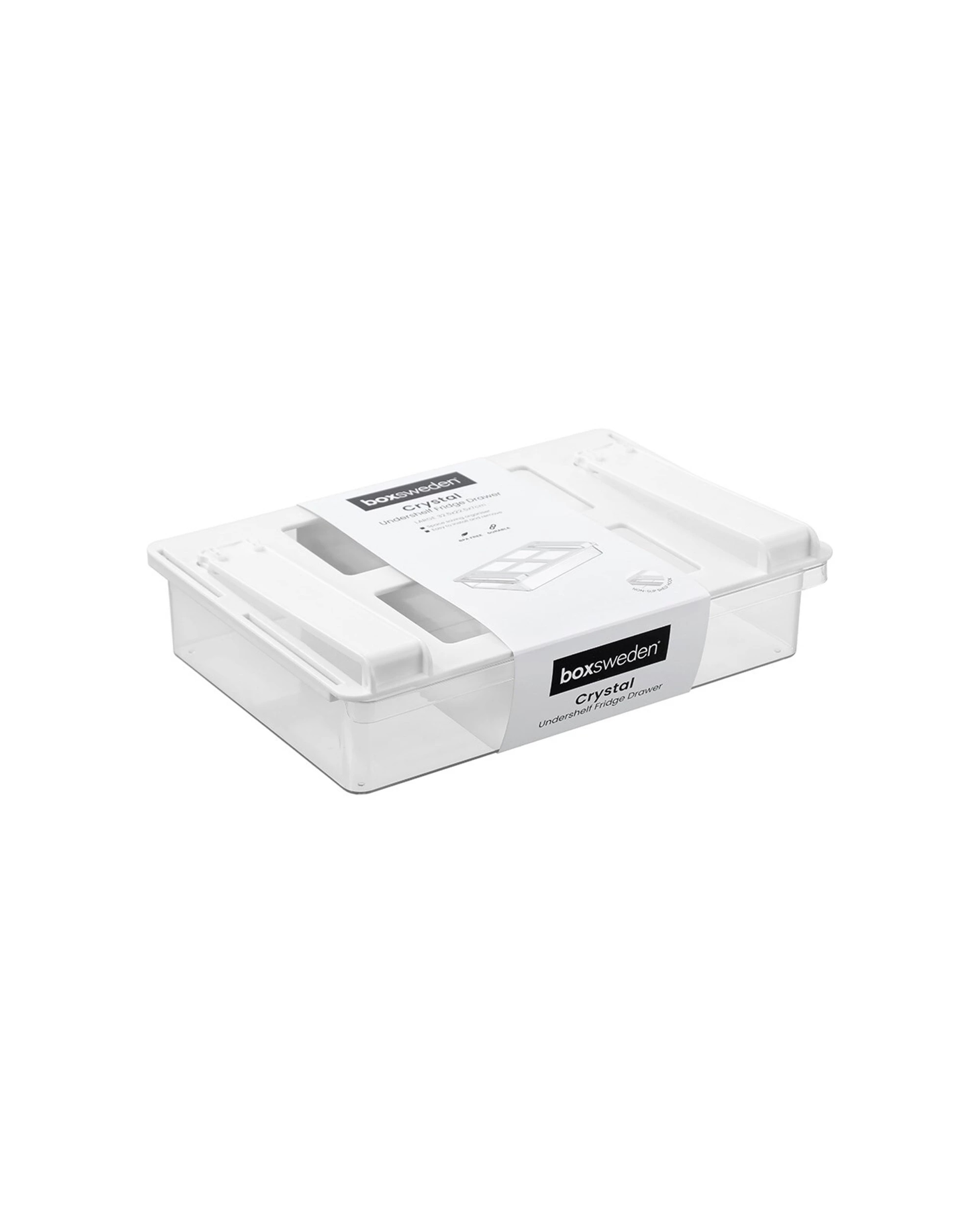 1 Boxsweden Crystal Undershelf Fridge Drawer Large 32.5cm - White, 1 of 5