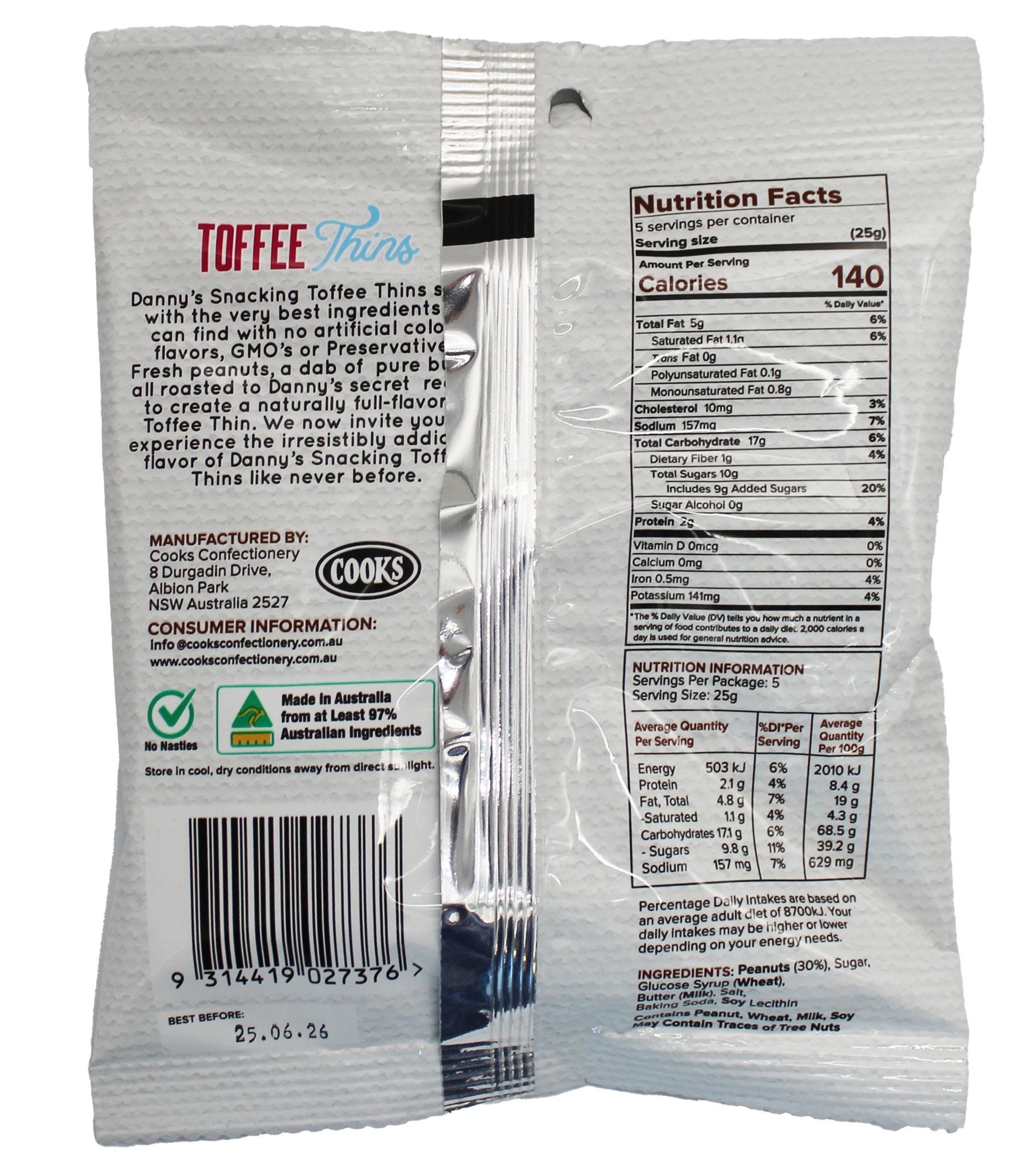 2 Toffee Peanut Crunch 125g, 2 of 2