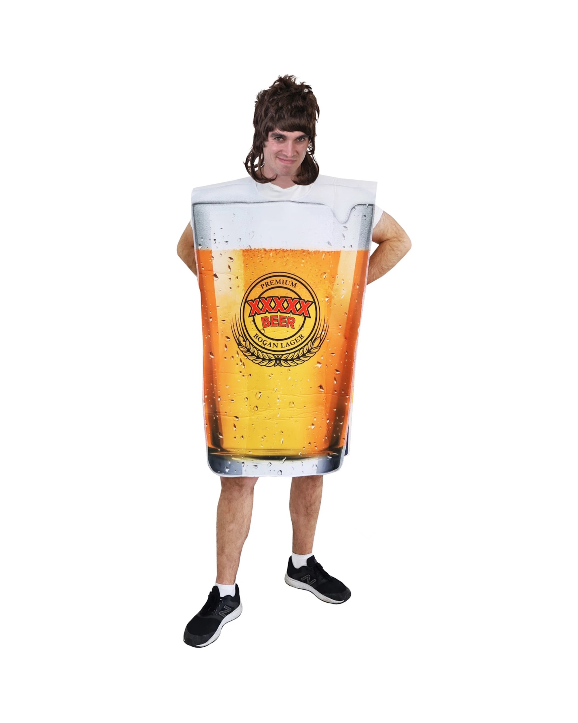 1 Tomfoolery Bogan Lager Costume Adult Standard - ONE SIZE - Yellow, 1 of 1