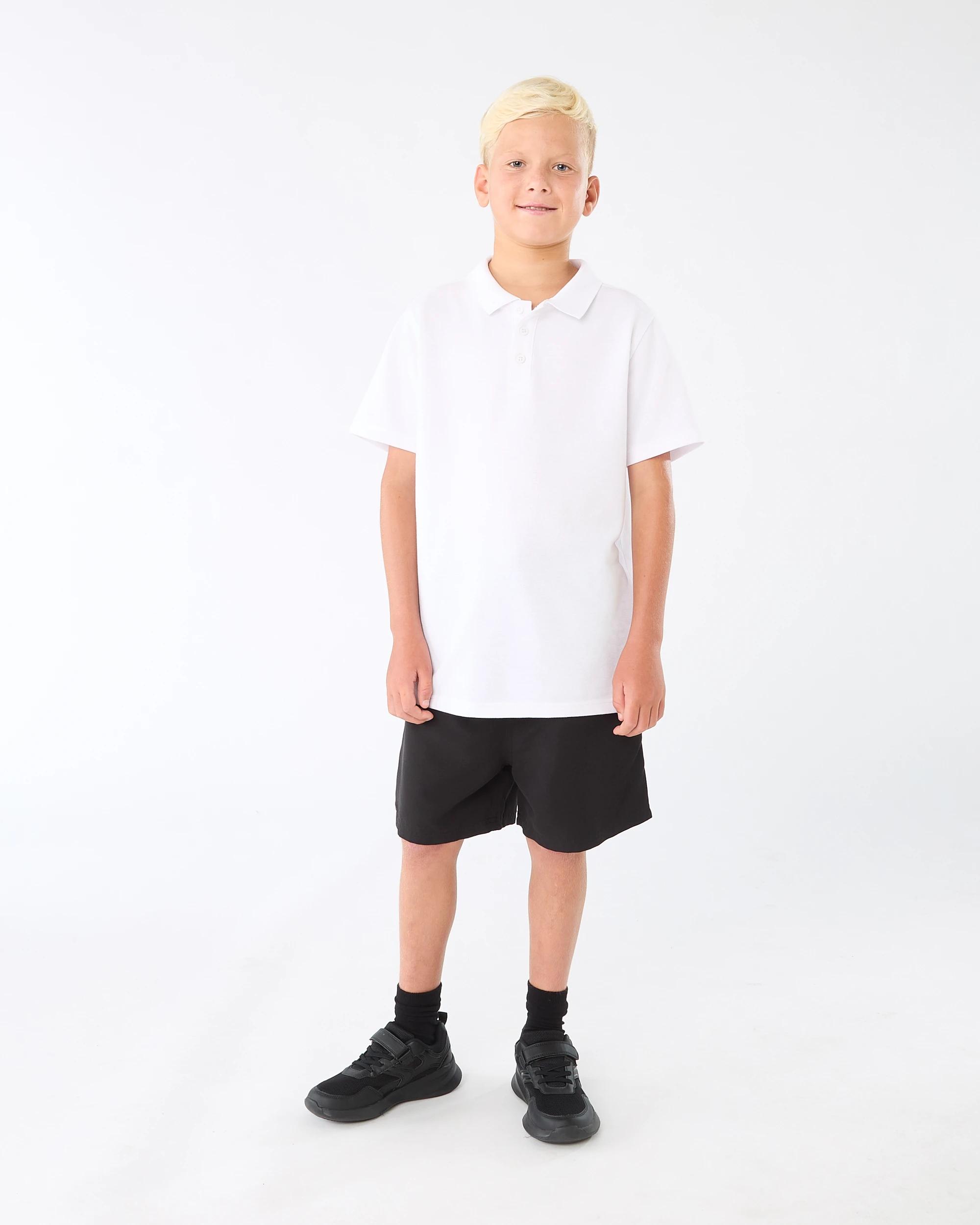 6 School Microfibre Shorts Black, 6 of 6