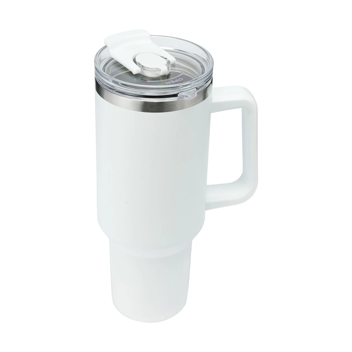 2 1.18L White Jumbo Tumbler with Handle, 2 of 10