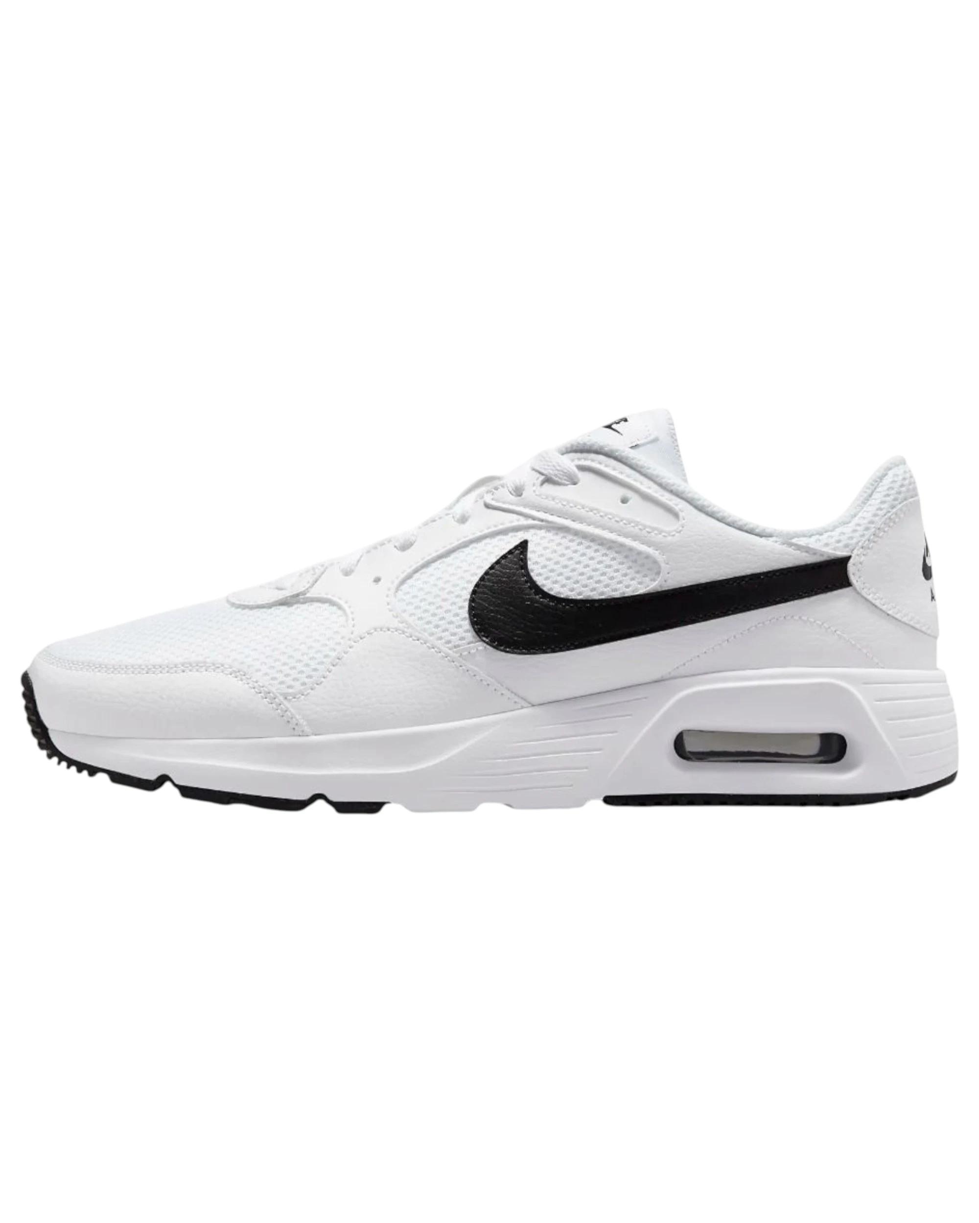 4 Nike Mens Air Max SC White/ Black Athletic Shoes WHITE, 4 of 8