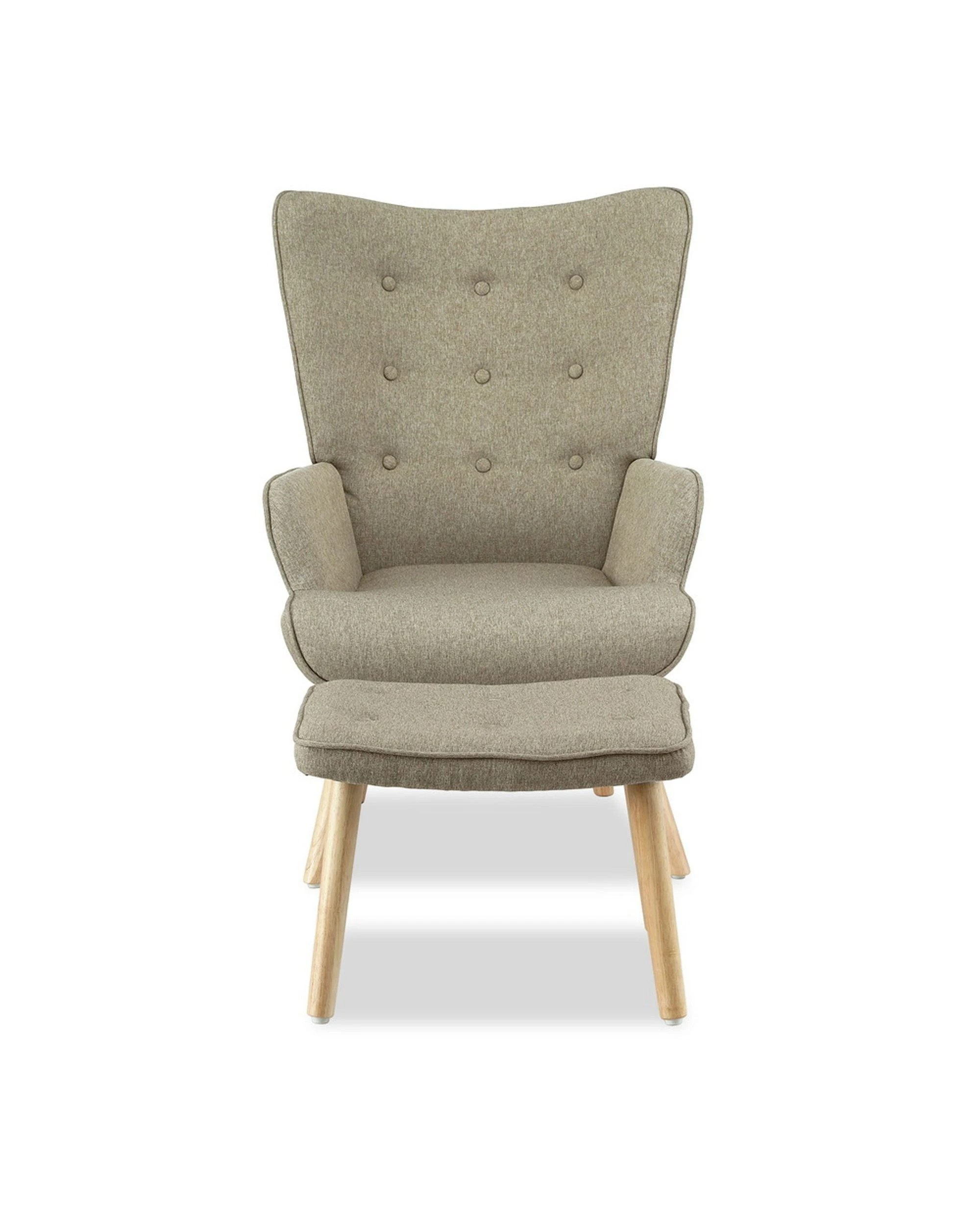 2 Artiss Armchair Set With Ottoman
 - White, 2 of 2