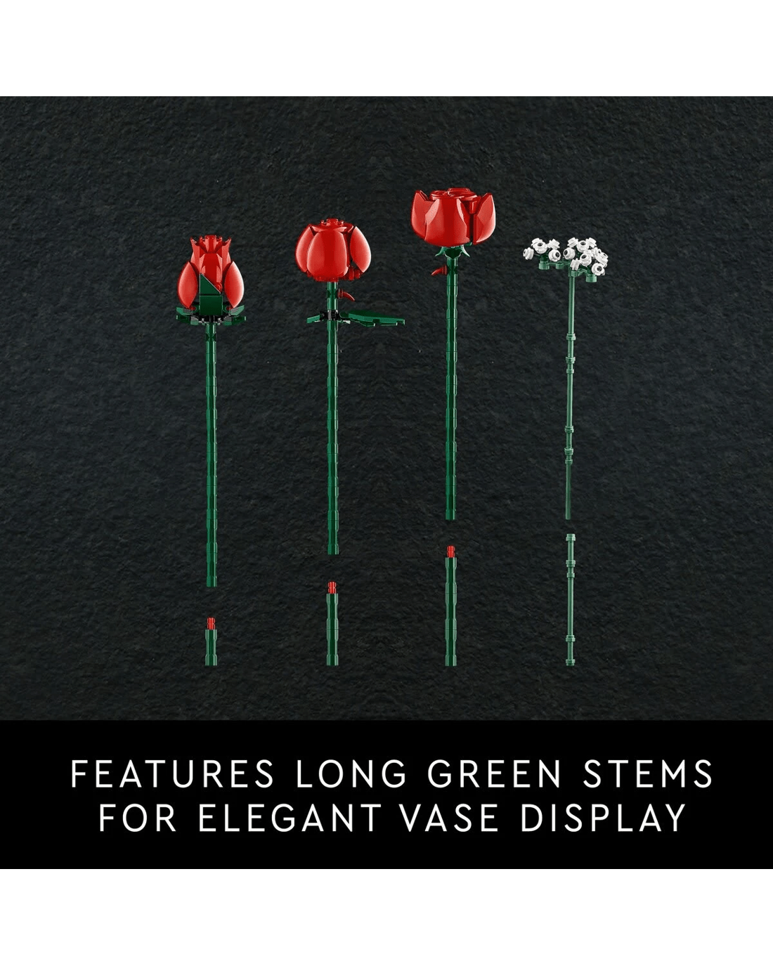 8 LEGO Botanicals Bouquet of Roses 10328, 8 of 10