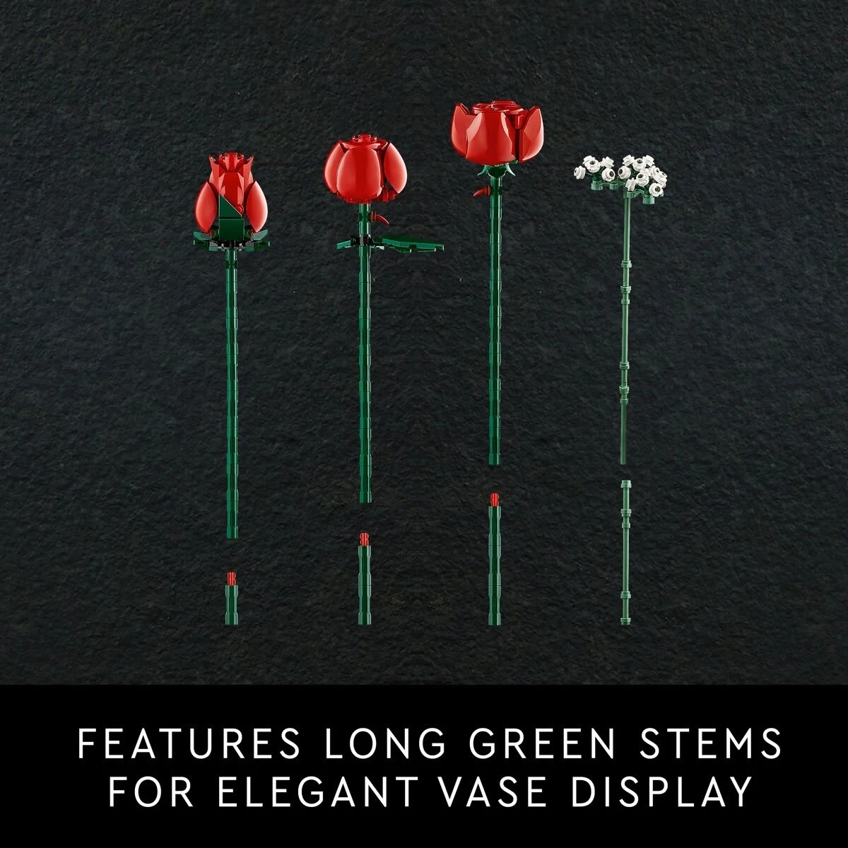8 LEGO Botanicals Bouquet of Roses 10328, 8 of 10