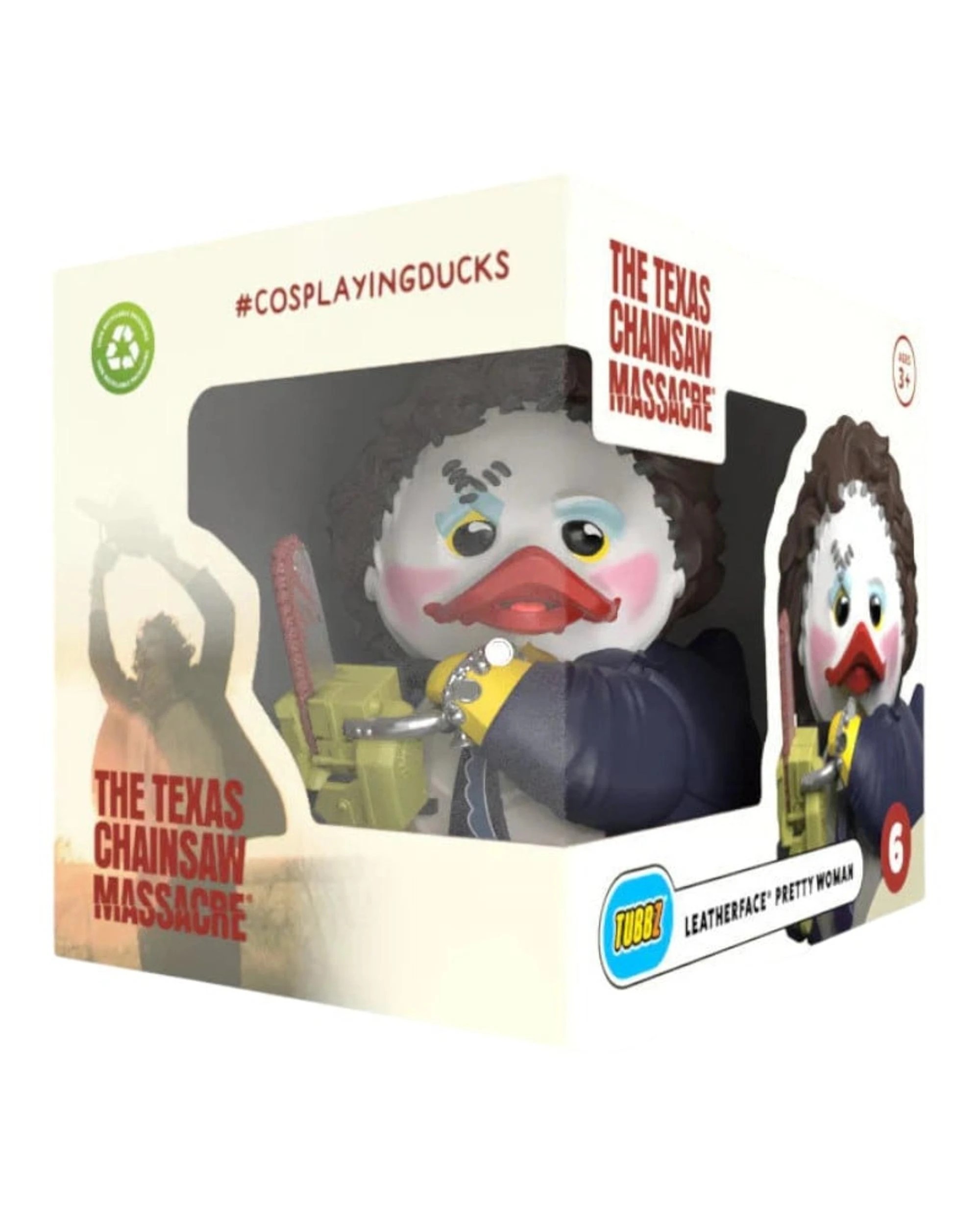 1 TUBBZ The Texas Chainsaw Massacre Leatherface Pretty Woman Boxed Edition Cosplaying Duck Figure, 1 of 4