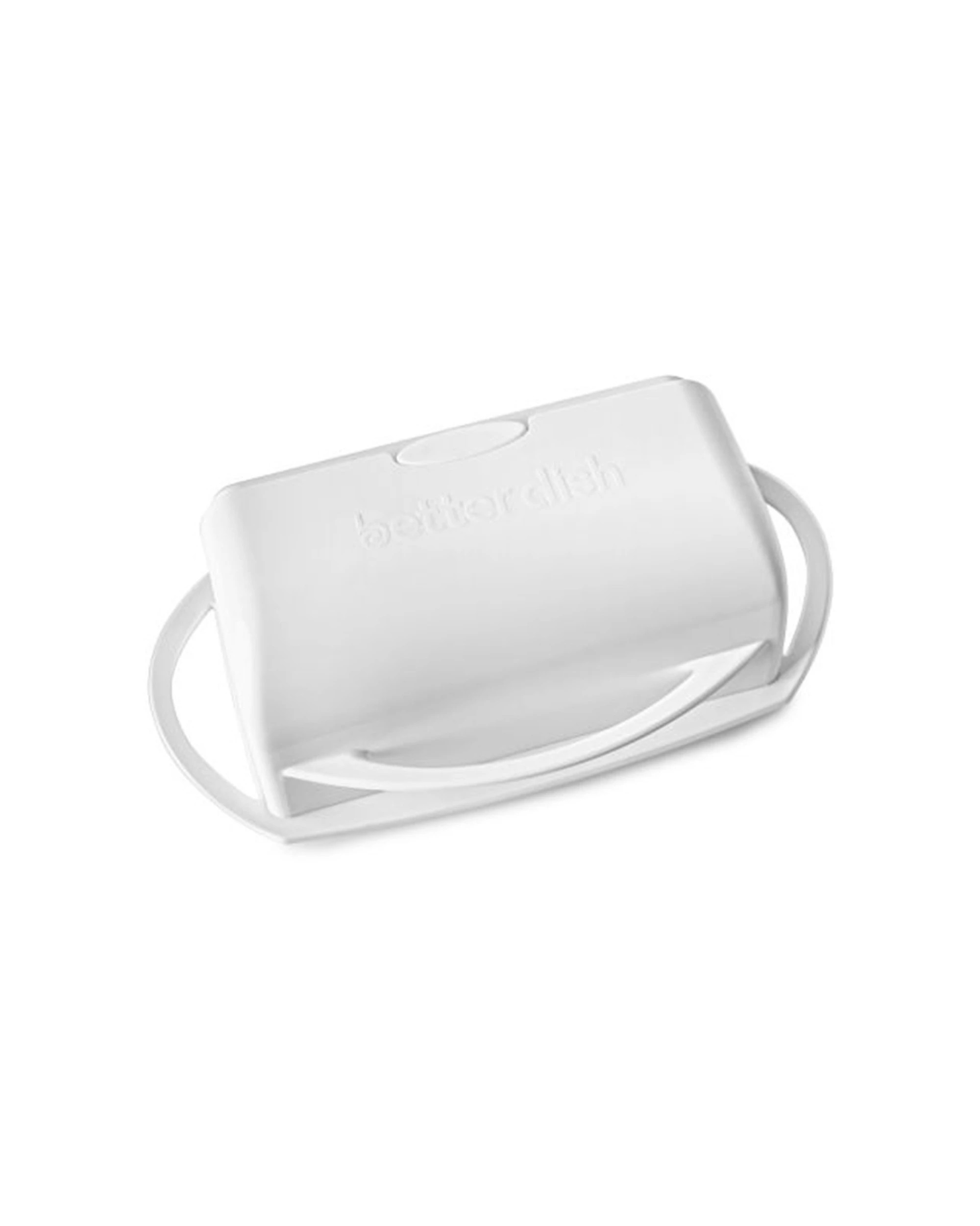 2 Better Dish Flip Top Butter Dish Kitchen Storage 250g Capacity - White, 2 of 4