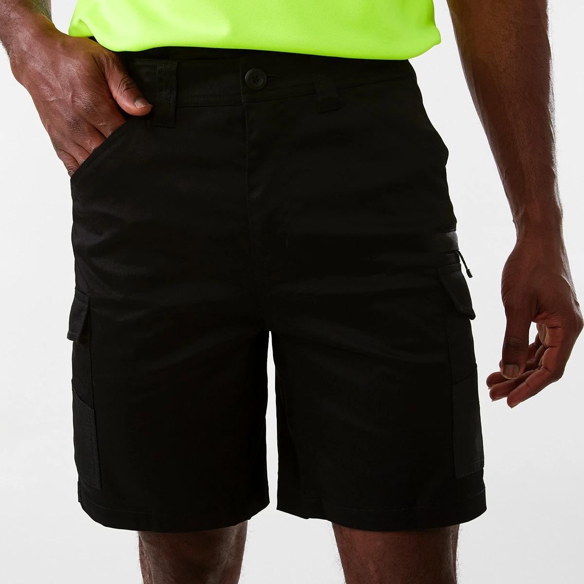 1 Workwear Functional Cargo Shorts Black, 1 of 7