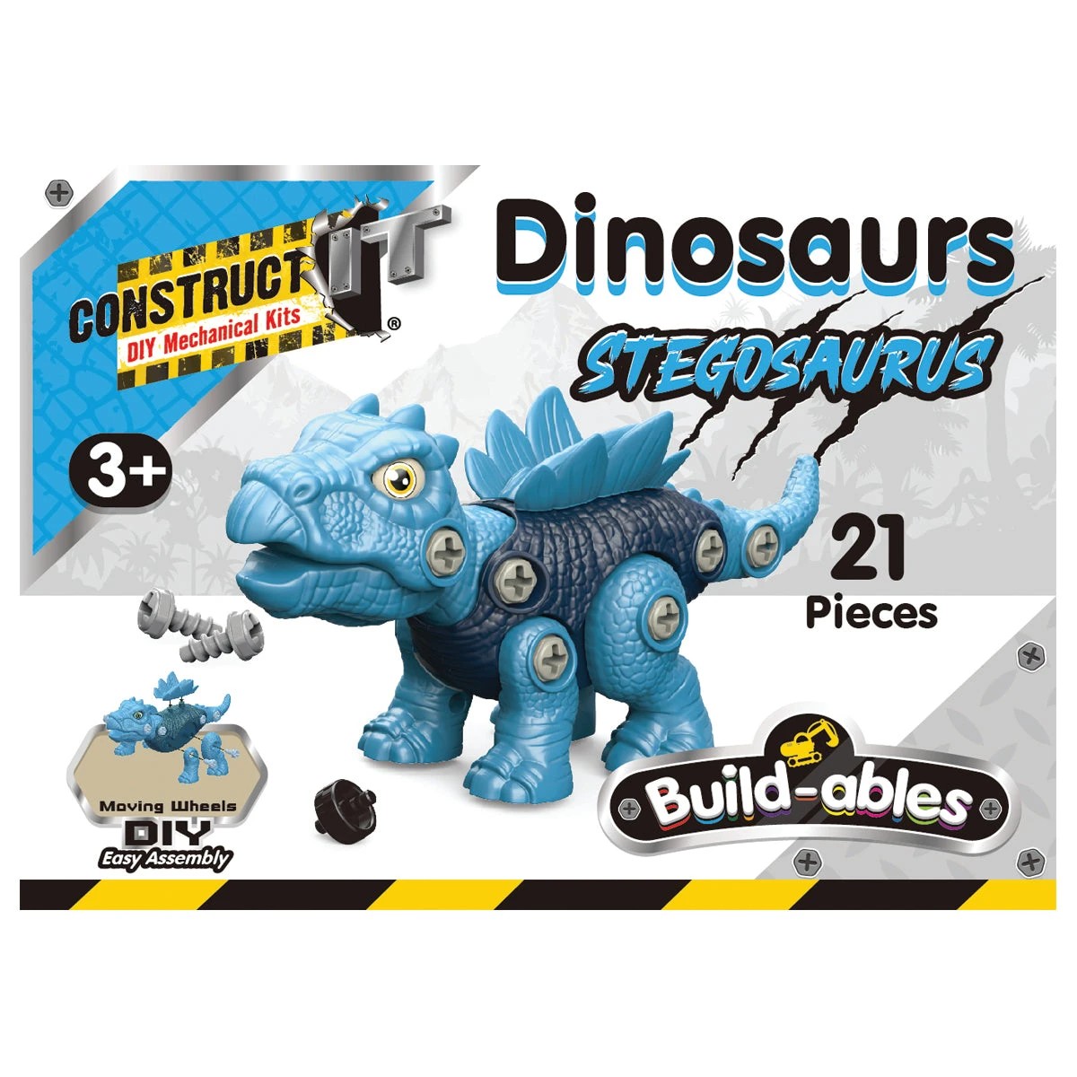 2 Construct-it Build-ables Stegosaurus, 2 of 6
