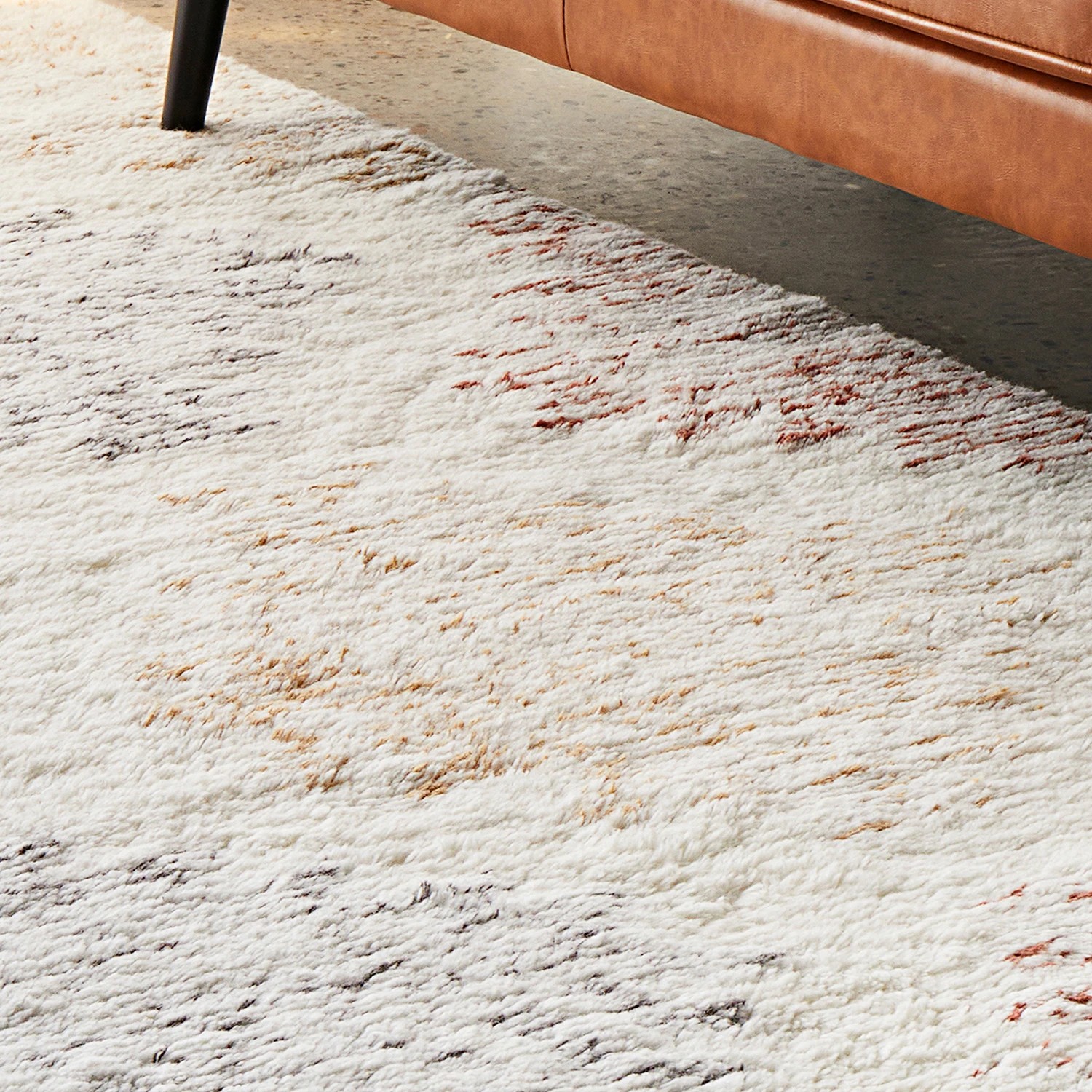3 Common Ground Rugs Lumina Motif 225x155cm - Medium Hand Tufted Wool Floor Rug - White, 3 of 7
