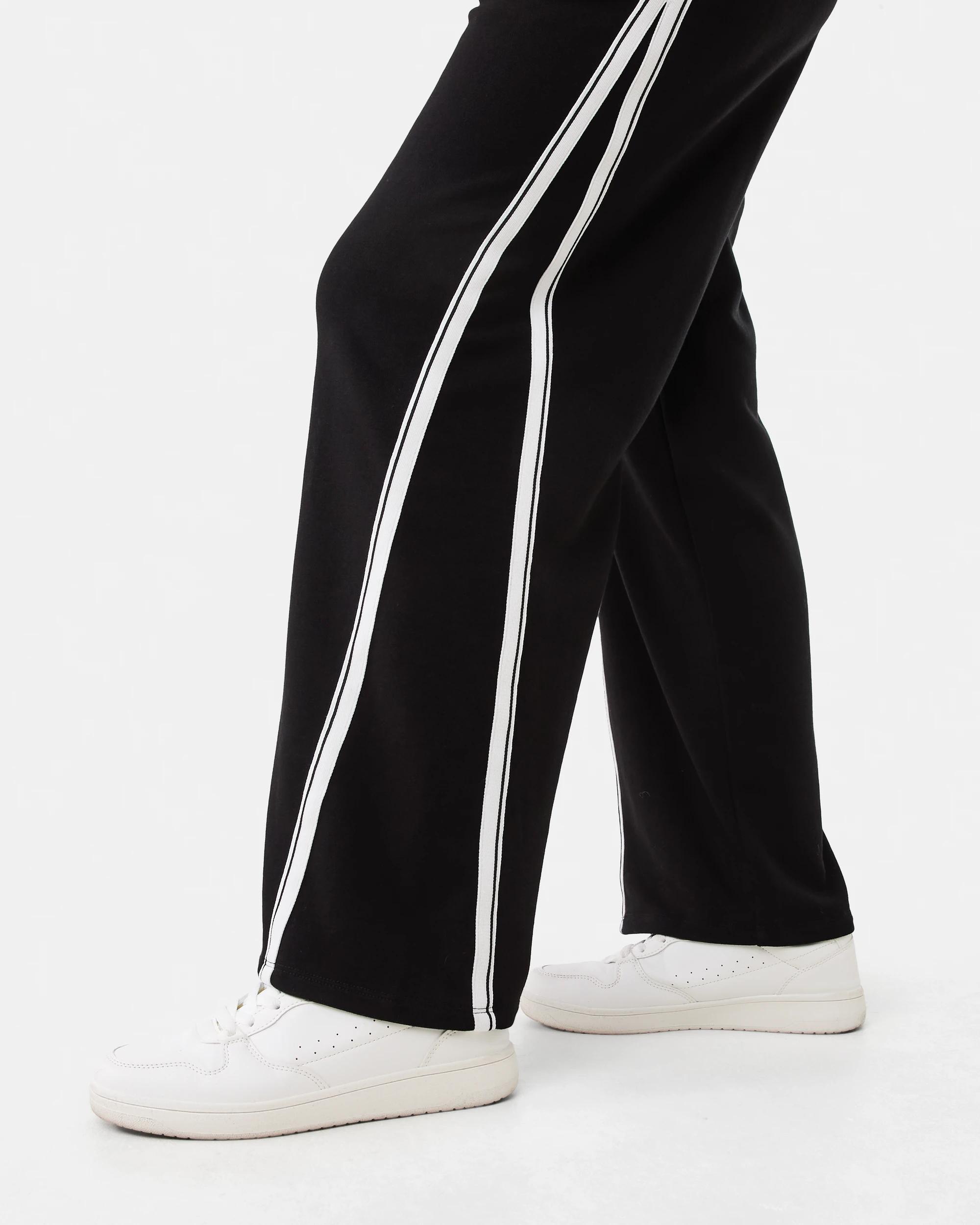 6 Split Stripe Trackpants Blk Stripe, 6 of 7