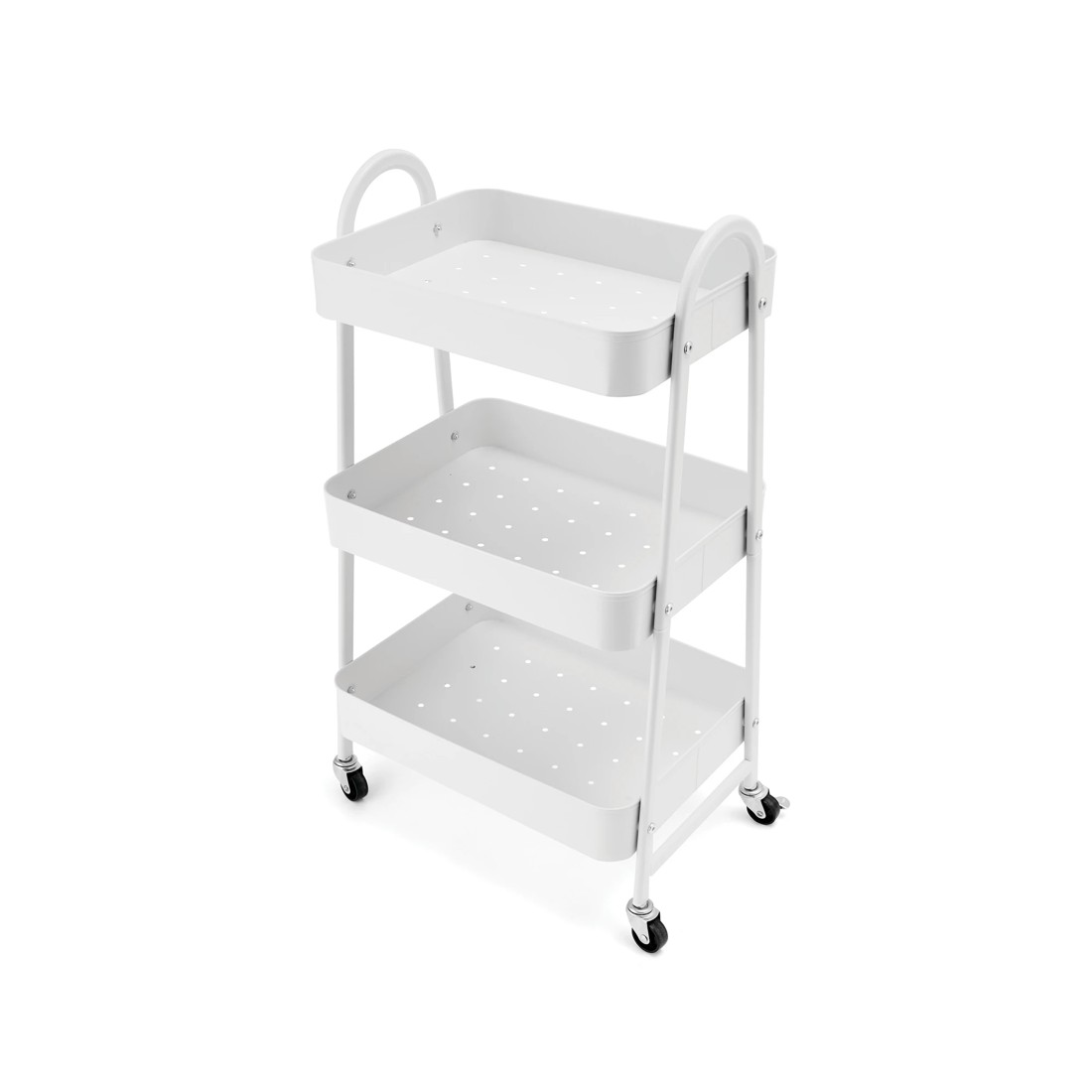 3 White 3 Tier Trolley, 3 of 8