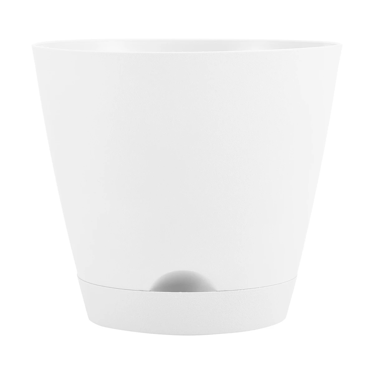 1 25cm Plastic Pot - White, 1 of 3