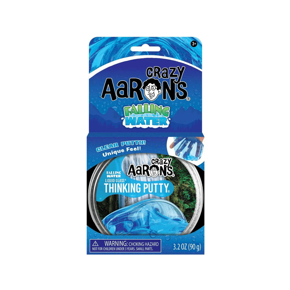 1 Crazy Aaron Enterprises Inc Crazy Aaron's Thinking Putty Liquid Glass Falling Water 4 inch Tin, 1 of 4