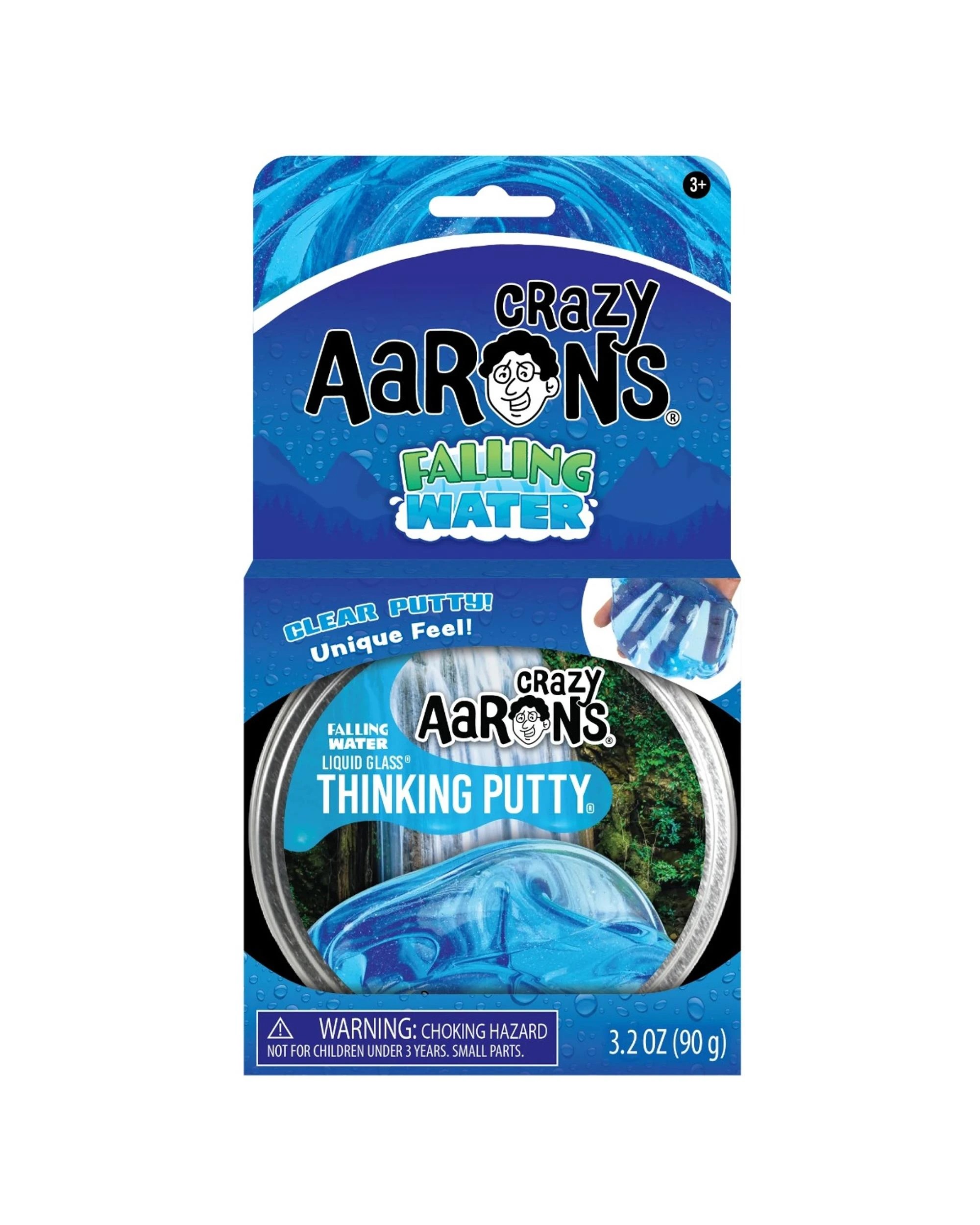 1 Crazy Aaron's Thinking Putty Liquid Glass Falling Water 4 inch Tin, 1 of 4