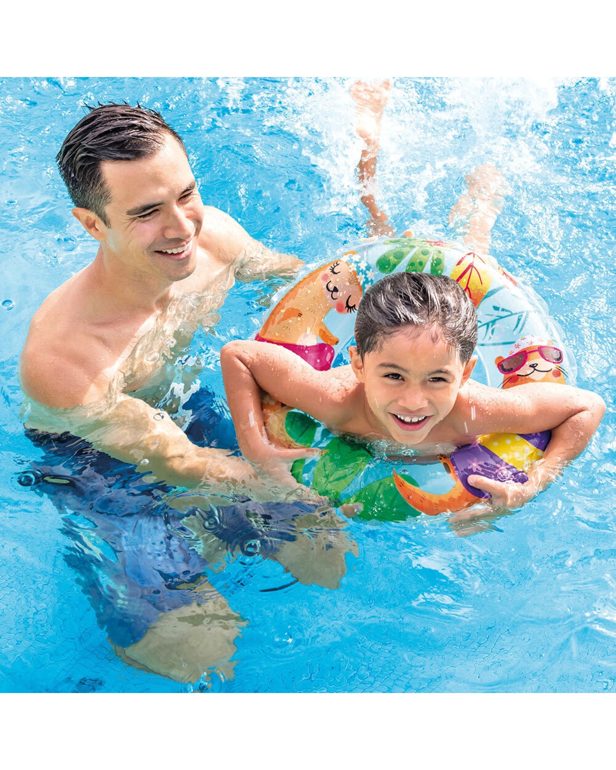 6 Intex 4x Rings Inflatable Vinyl Pool Toy - Assorted, 6 of 9