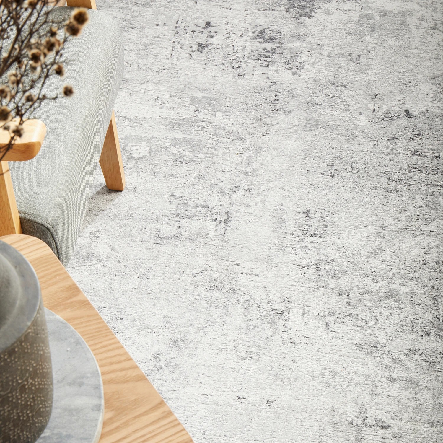 7 Common Ground Rugs Bazaar 156 200x80cm - Small Runner Rug - Silver, 7 of 9