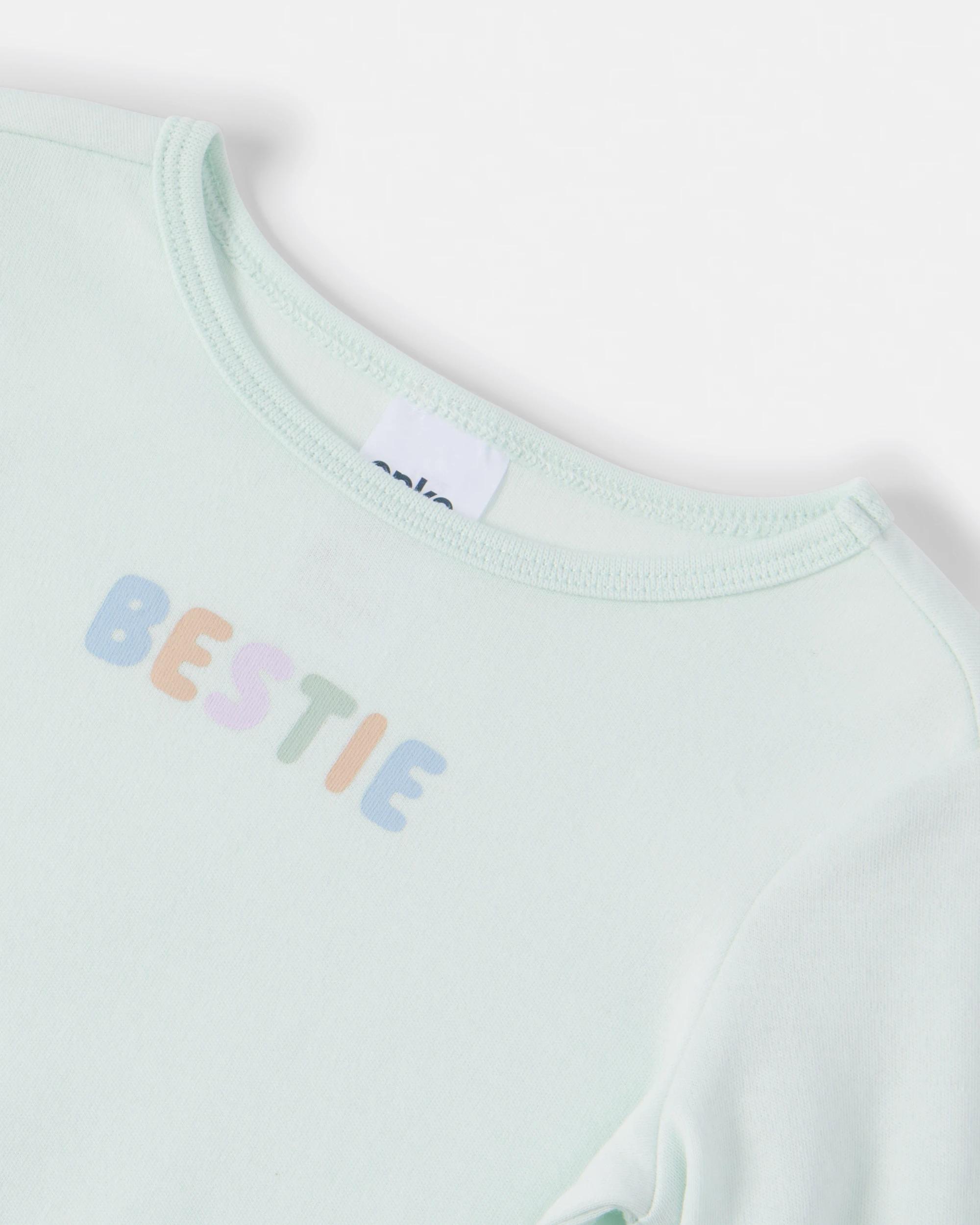 3 Cotton Long Sleeve Print Bodysuit Blu Bstie, 3 of 3