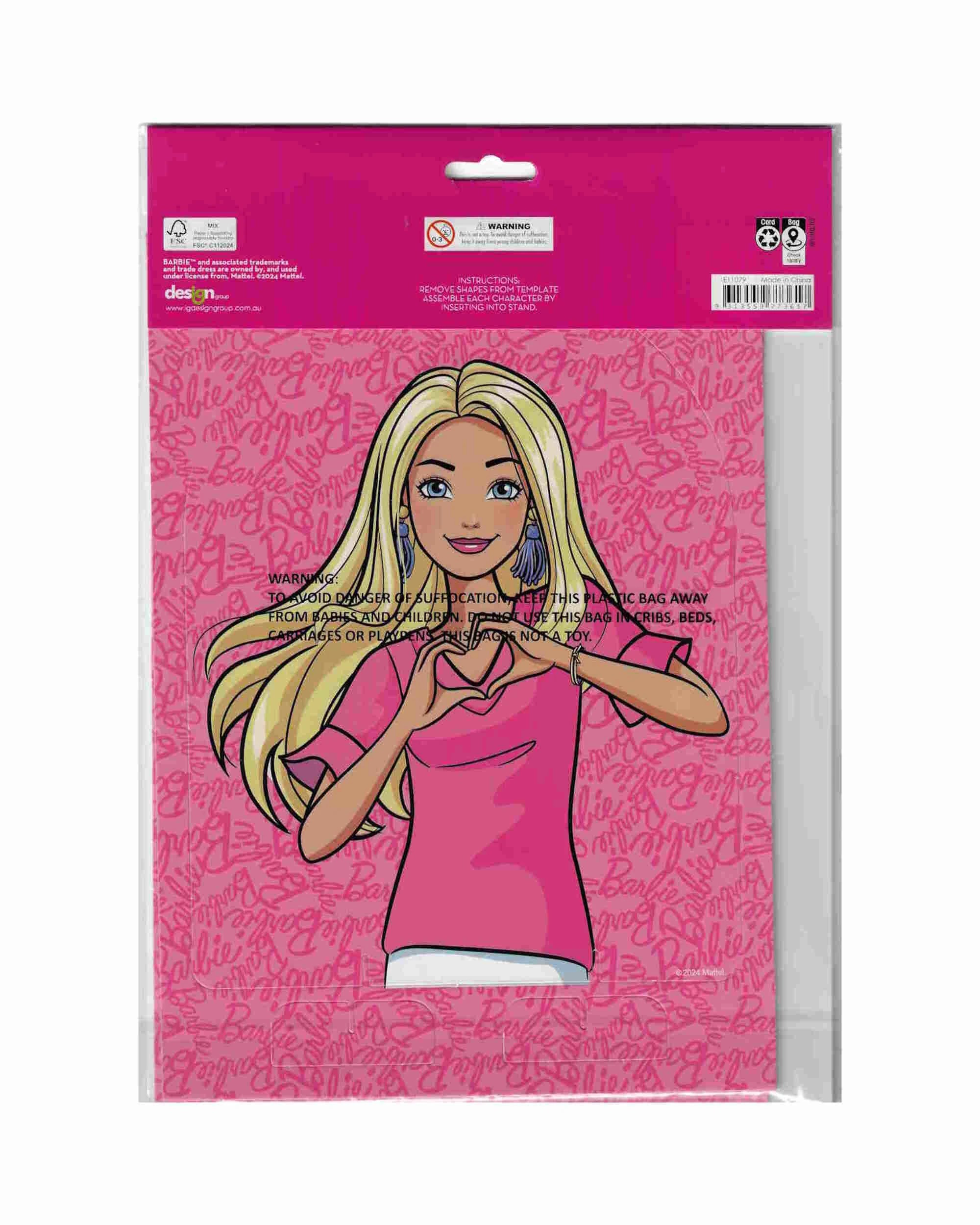 3 Design Group Barbie and Friends Table Decoration Kit - Pink, 3 of 3